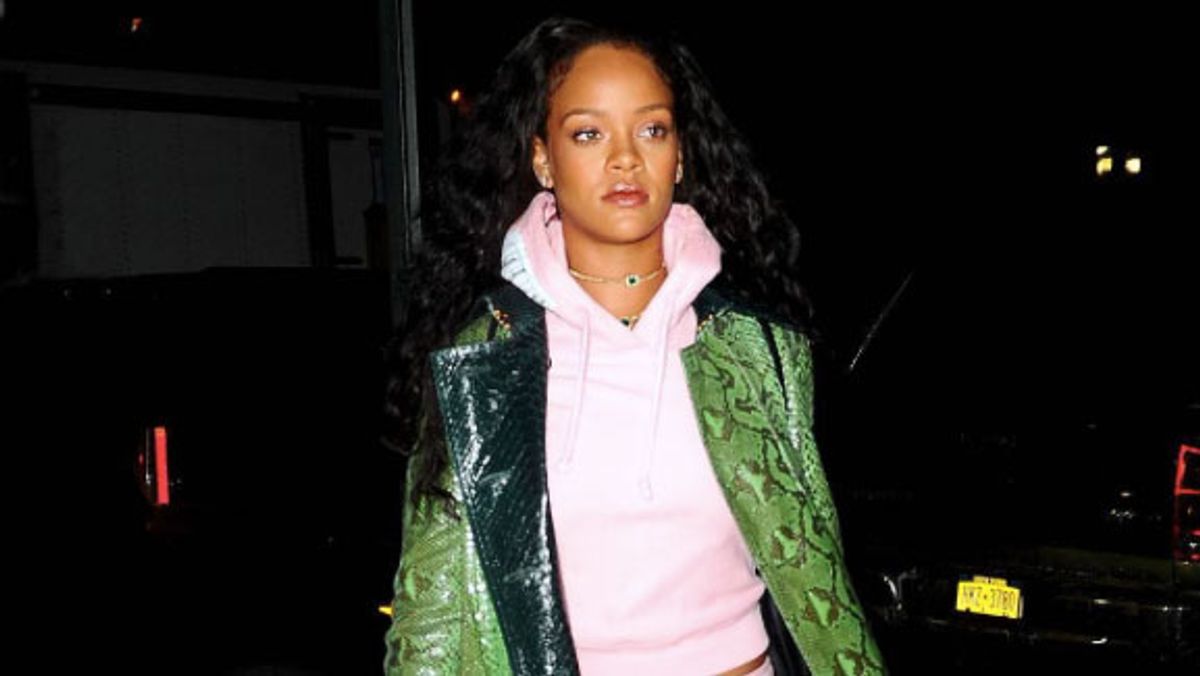 How to Wear a Sweatsuit to the Club, as Illustrated by Rihanna