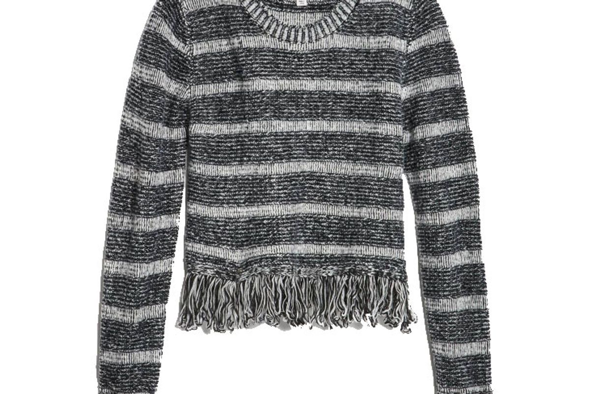 Crop Fringe Sweater