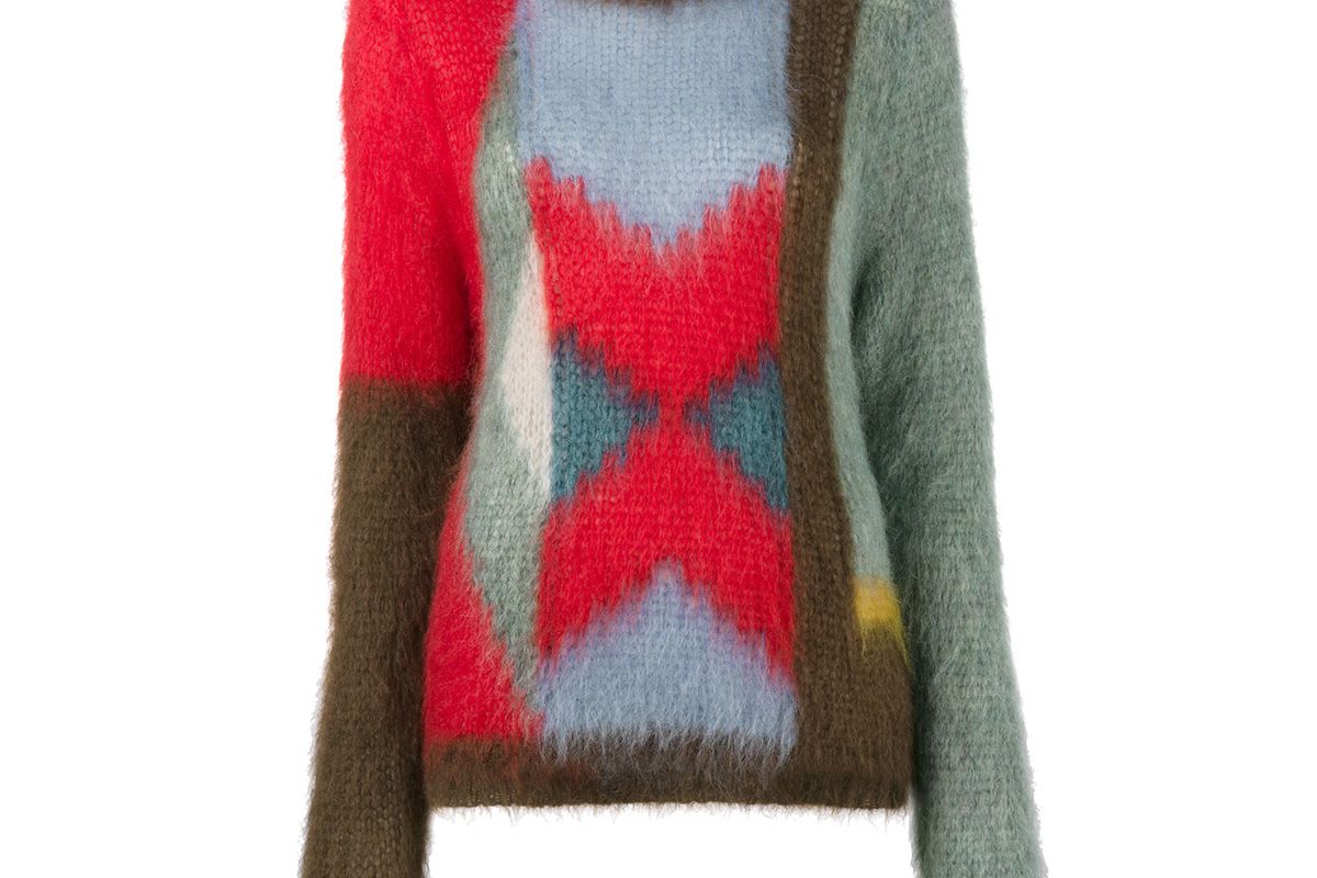 Colour Blocked Knitted Jumper