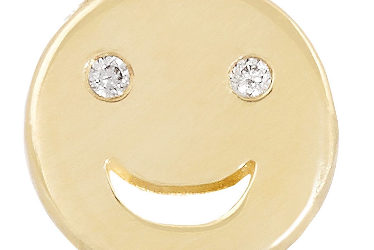 Happy 14-Karat Gold Diamond Earring