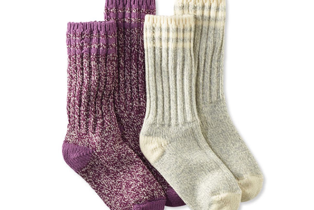 Merino Wool Ragg Sock, 10" Stripe 2-Pack