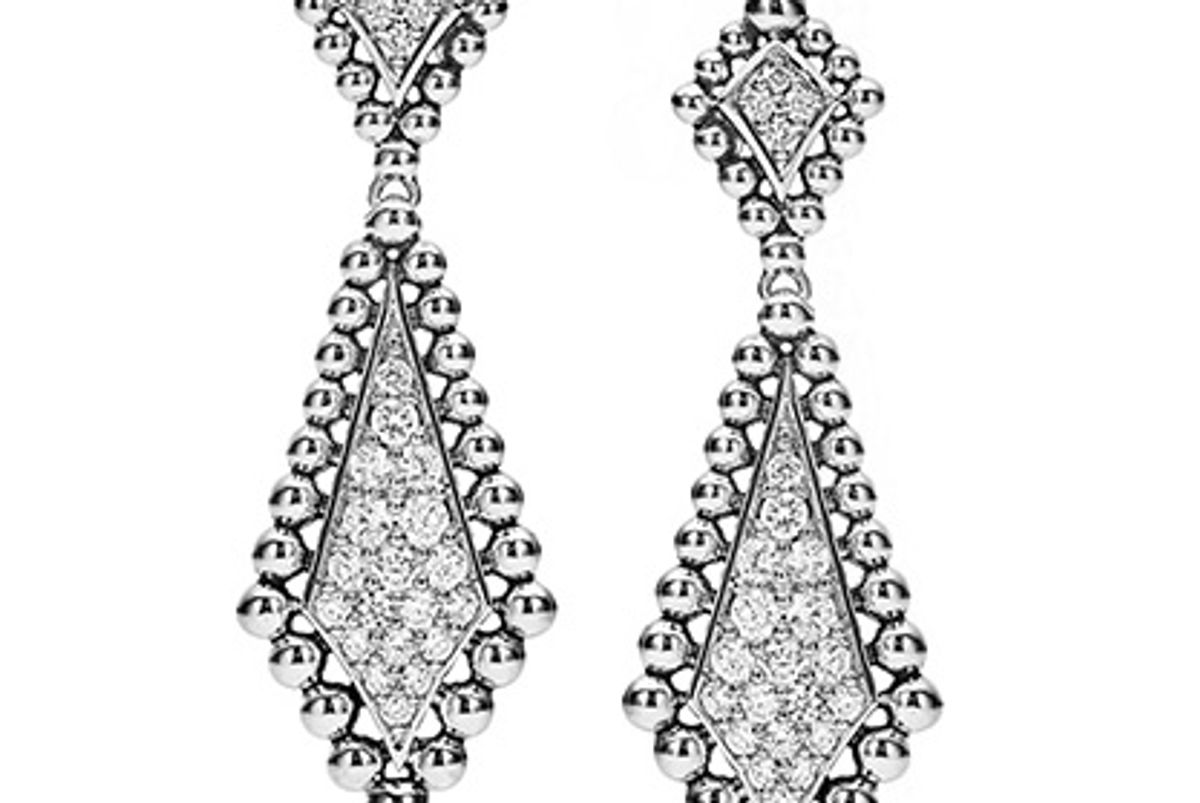Caviar Spark Diamond Drop Earrings