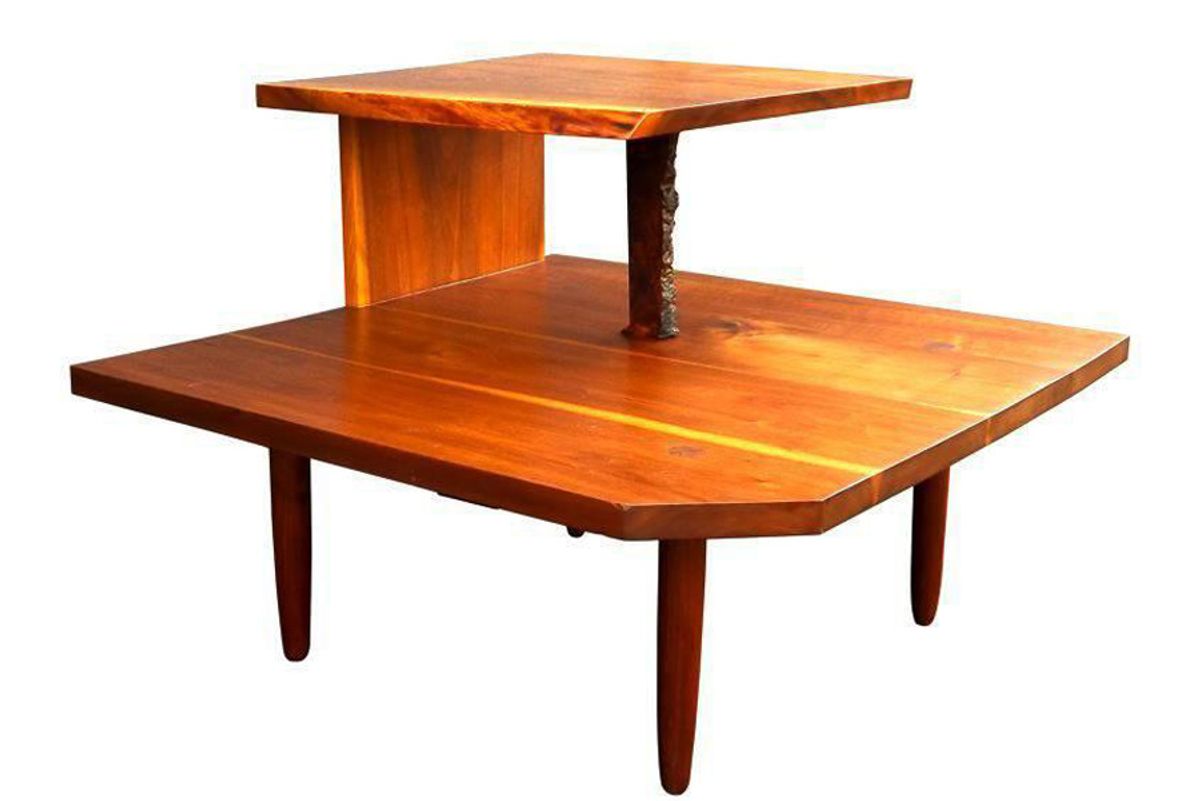 Free Edge Two-Tier Table