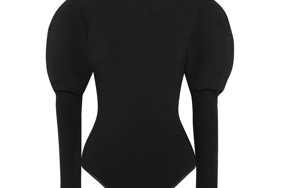 Wool-Blend Turtleneck Bodysuit
