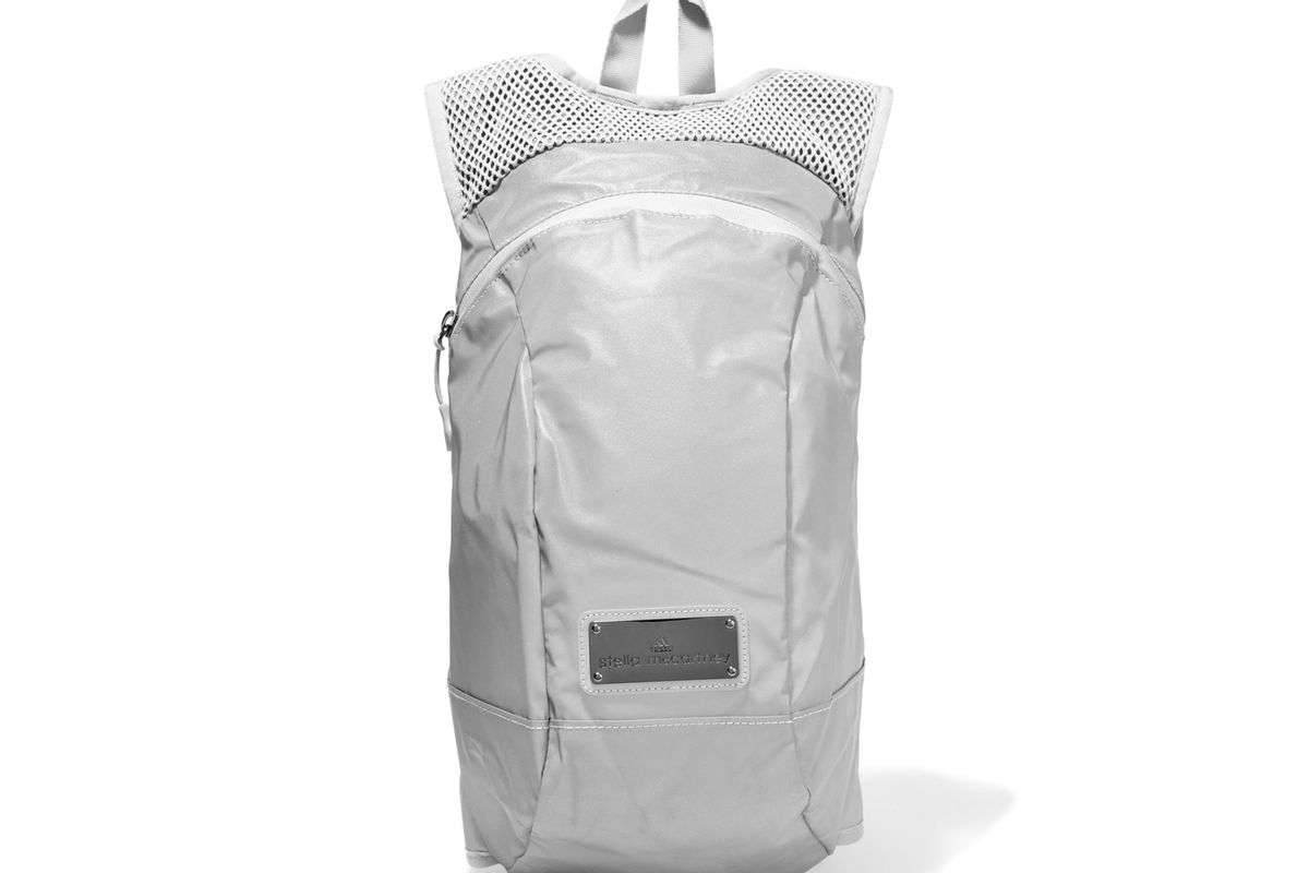 Reflective shell and mesh backpack