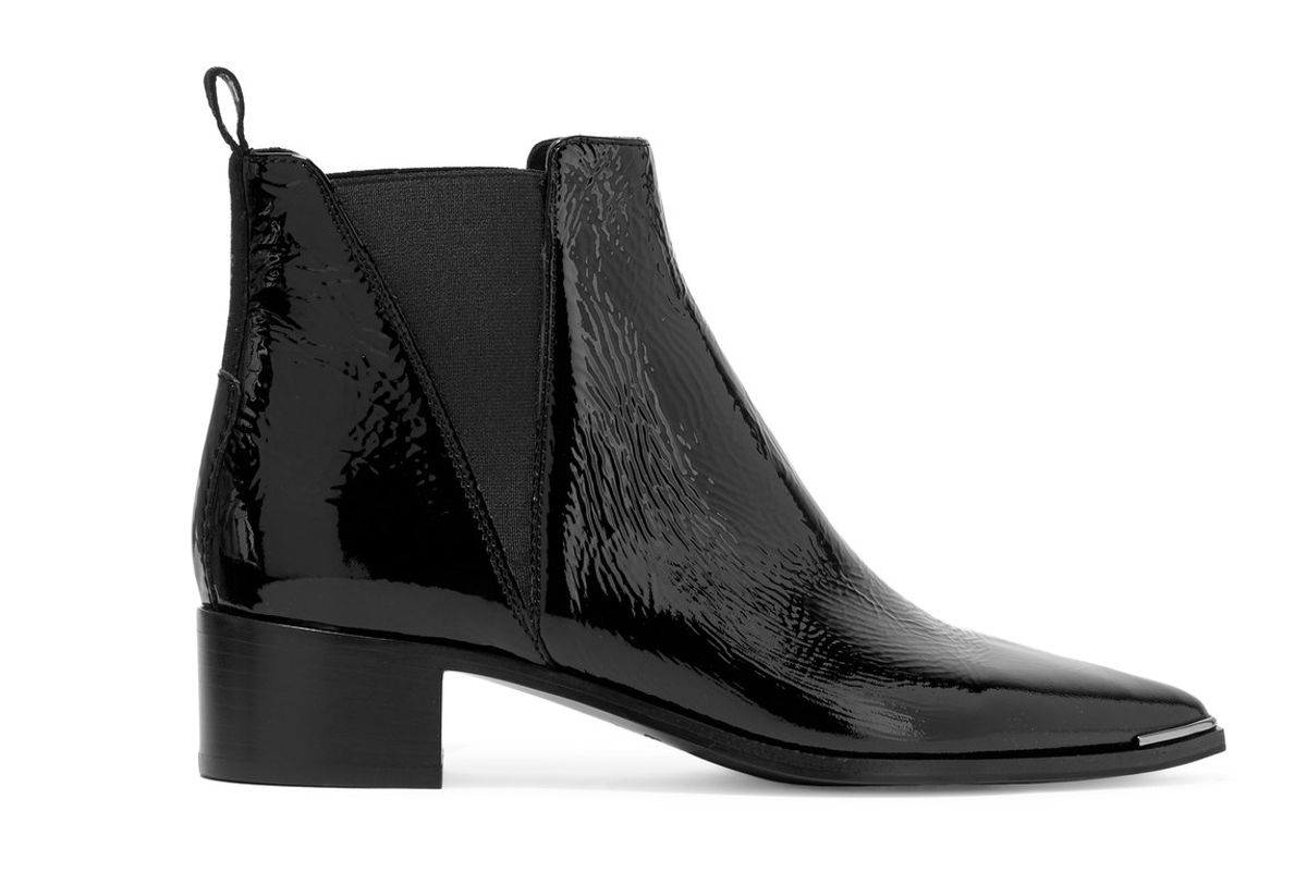 Jensen patent-leather ankle boots
