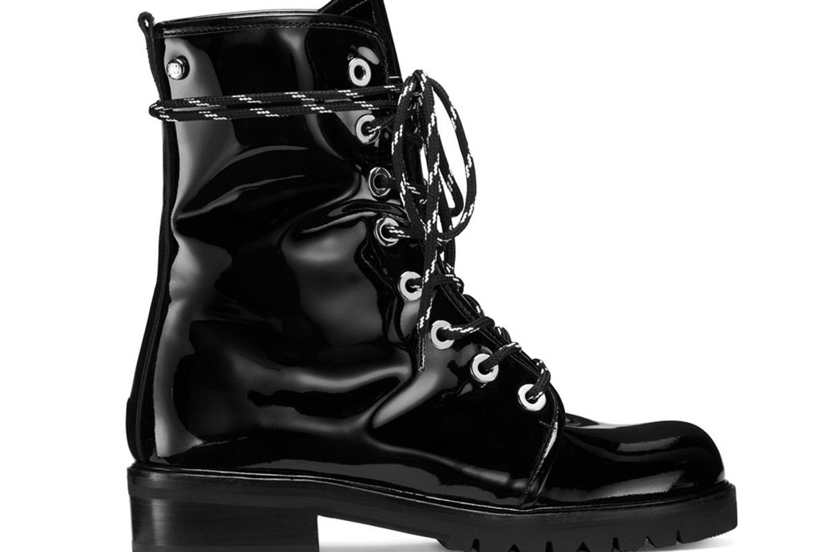 The Metermaid Boot in Black Patent