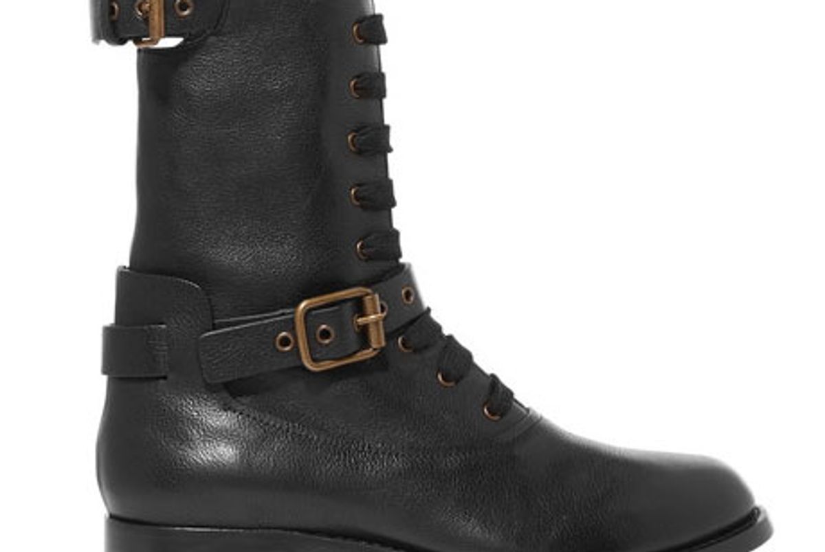 Otto Leather Biker Boots