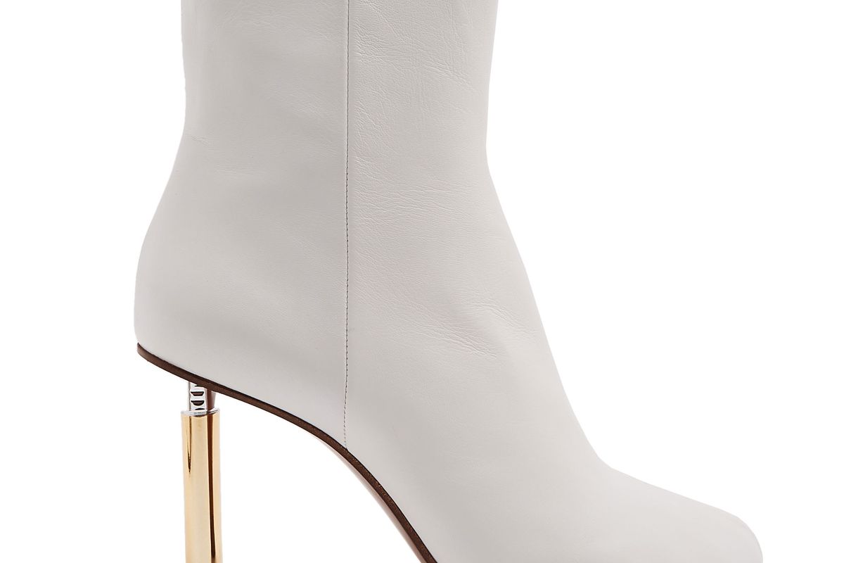 Lighter-Heel Leather Ankle Boots
