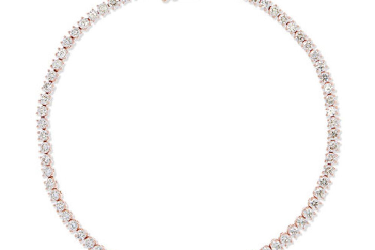 Hepburn 18-karat rose gold diamond bracelet