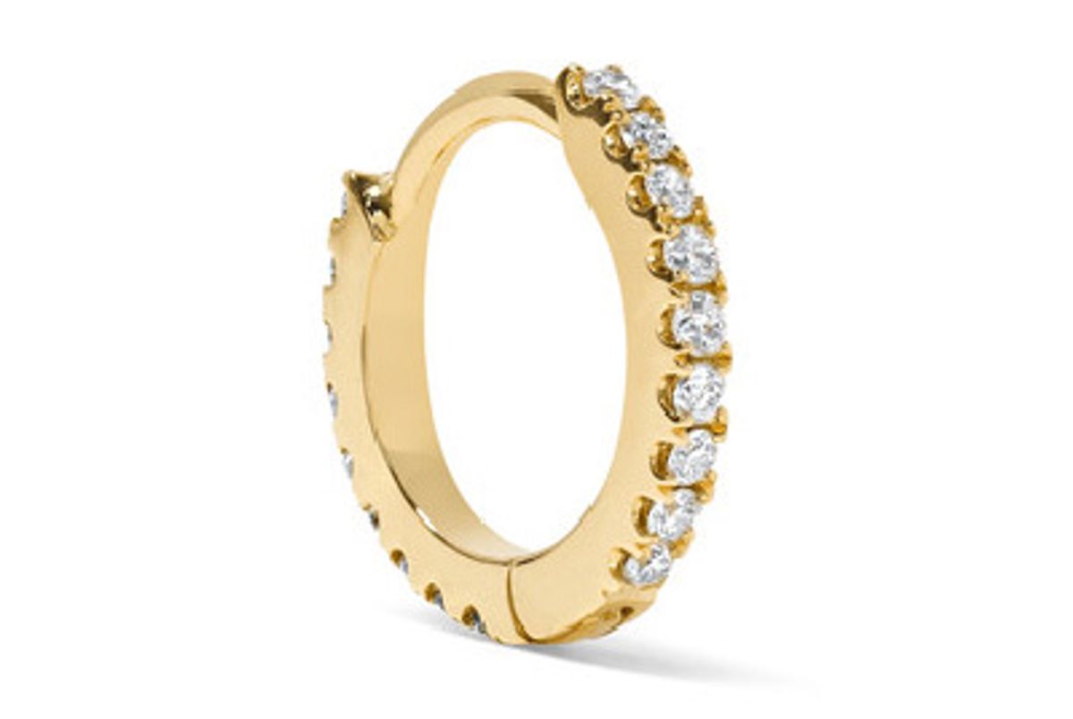 18-karat gold diamond earring