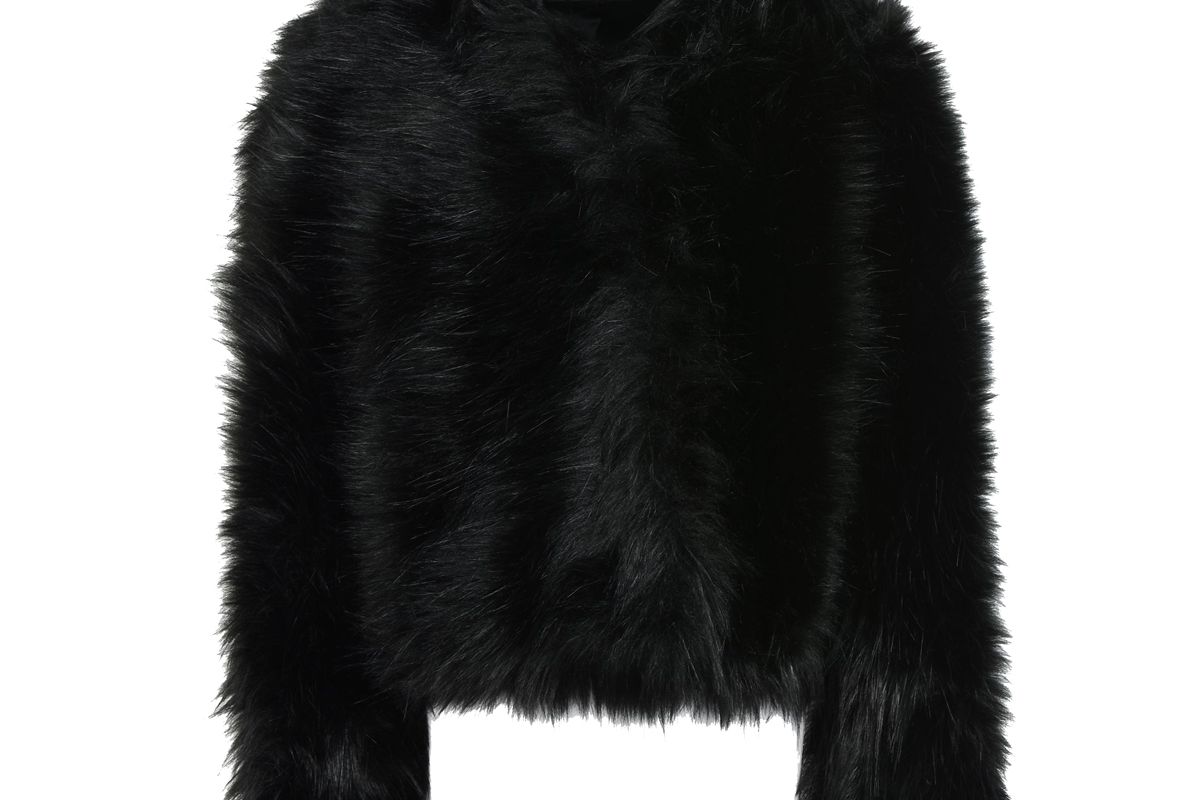 Blouson In Faux Fur With Concealed Buttoning