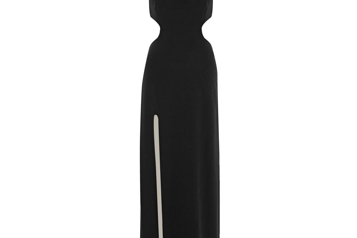 Cutout Stretch-Crepe Gown