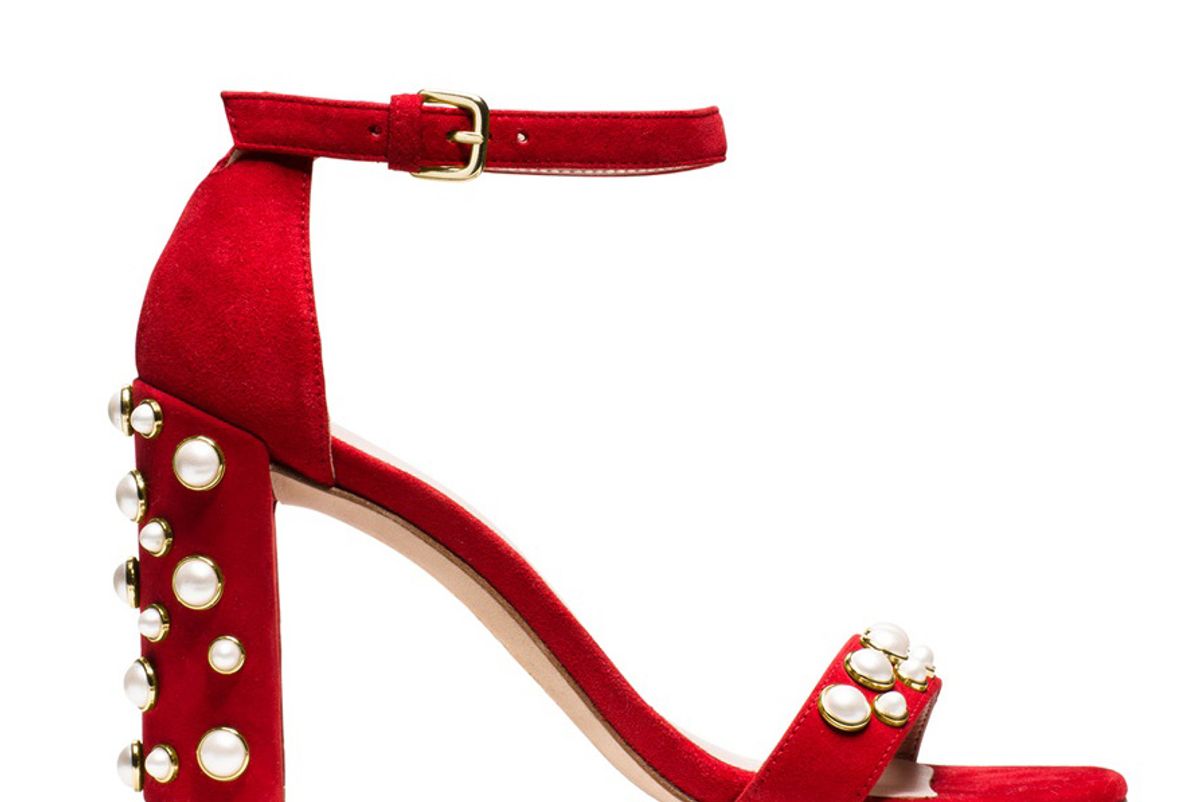 The Morepearls Sandal in Red