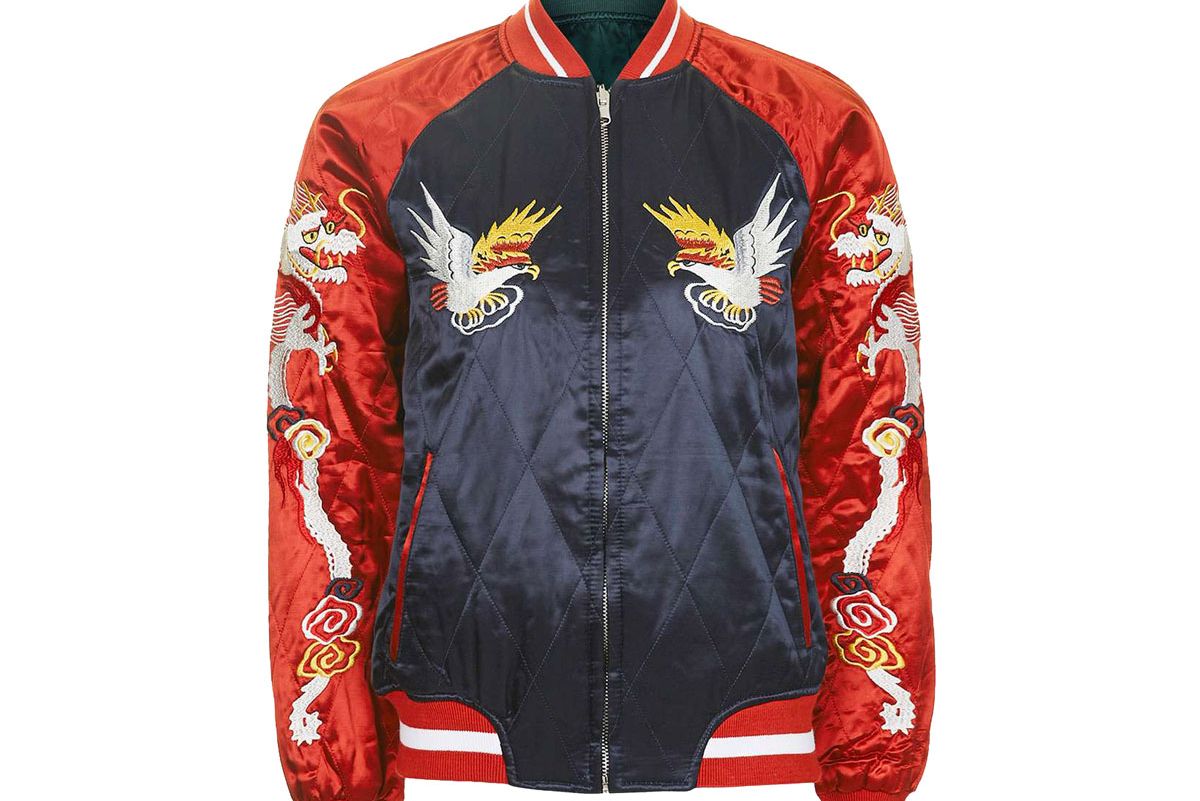 2-in-1 Embroidered Bomber Jacket