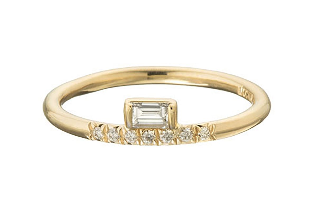 Stacked baguette ring