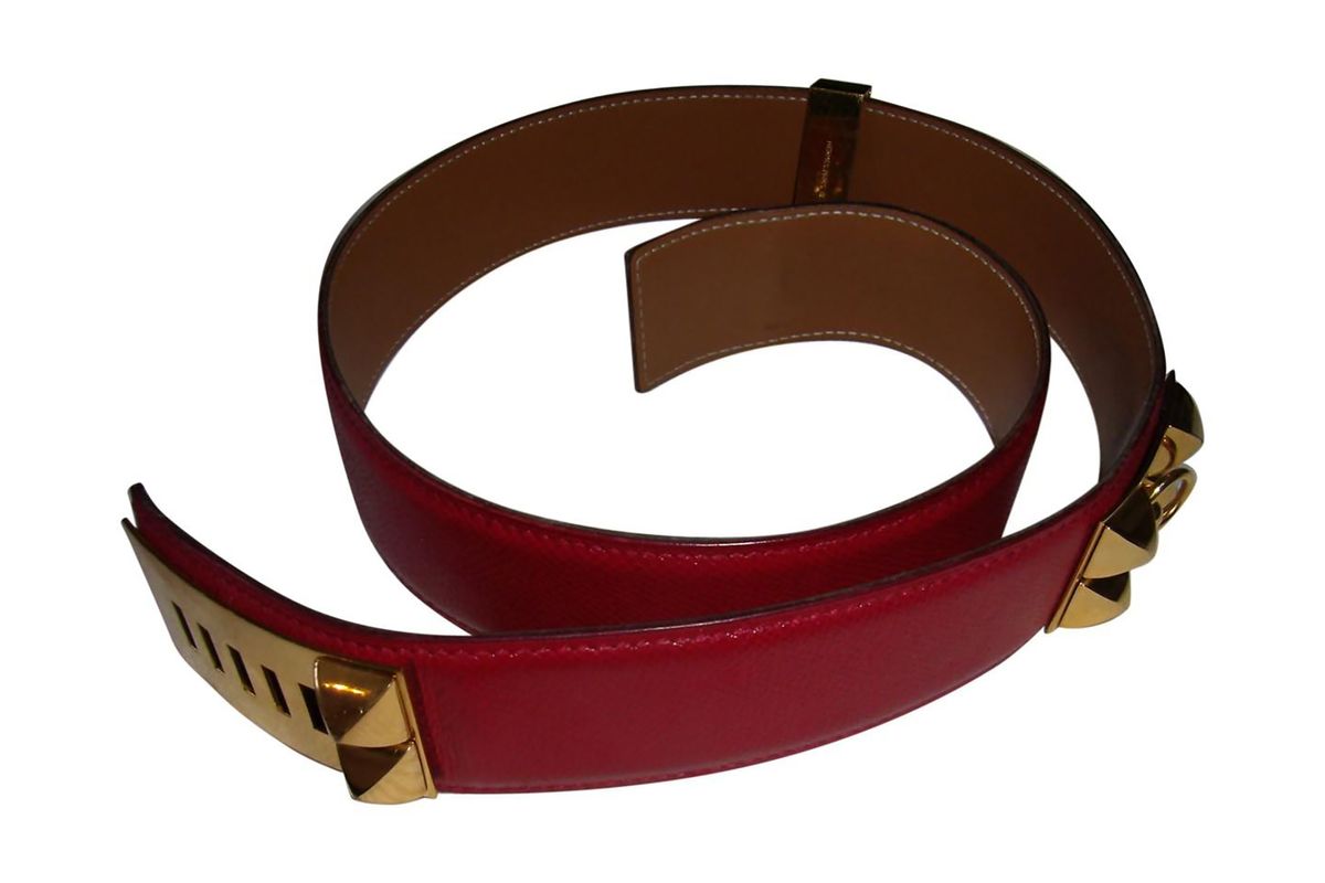 Collier de chien leather belt