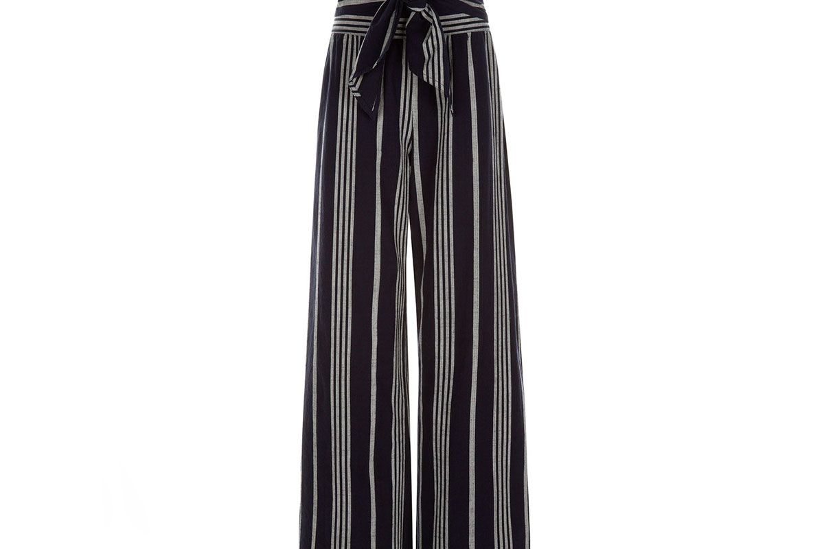 Selvedge Cotton Paperbag Waist Trousers