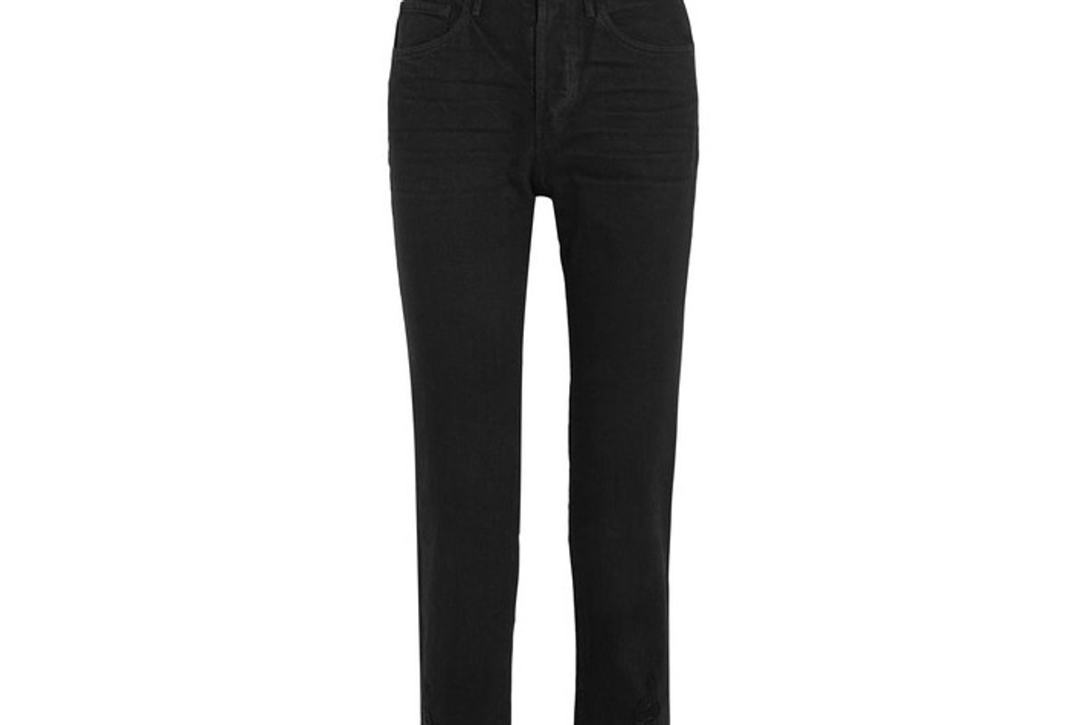 W3 Higher Ground Cropped High-rise Straight-leg Jeans