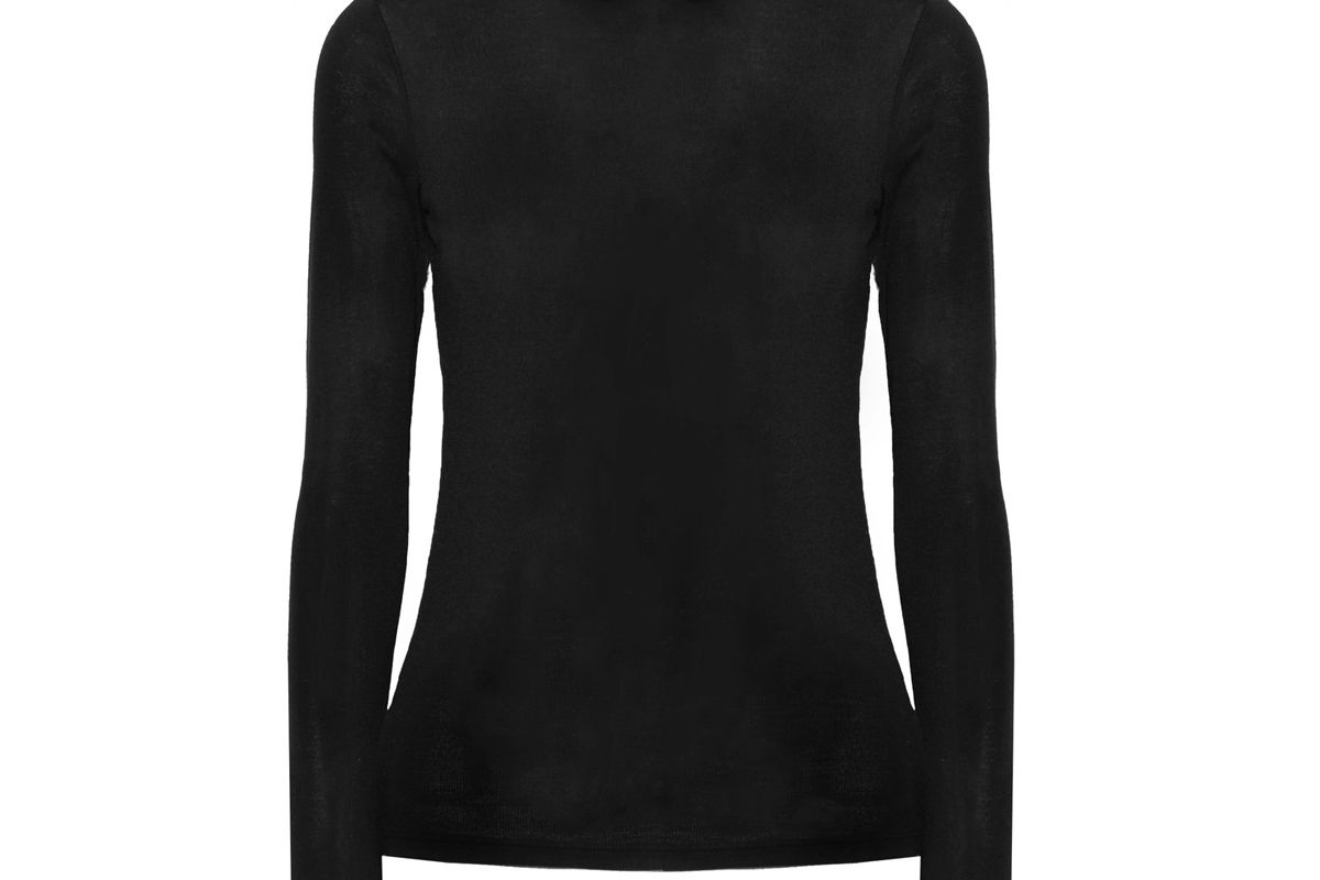 Ribbed Modal-Blend Turtleneck Sweater