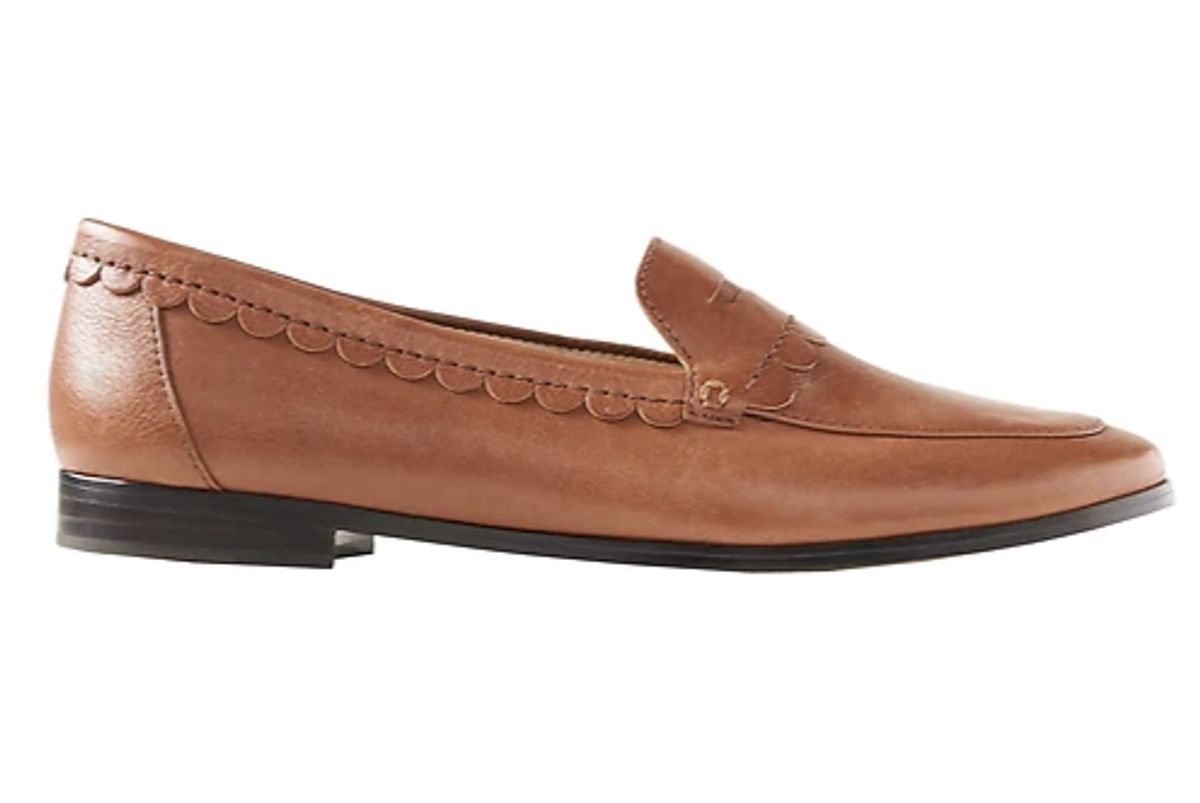 Demi Scallop-Detail Loafer