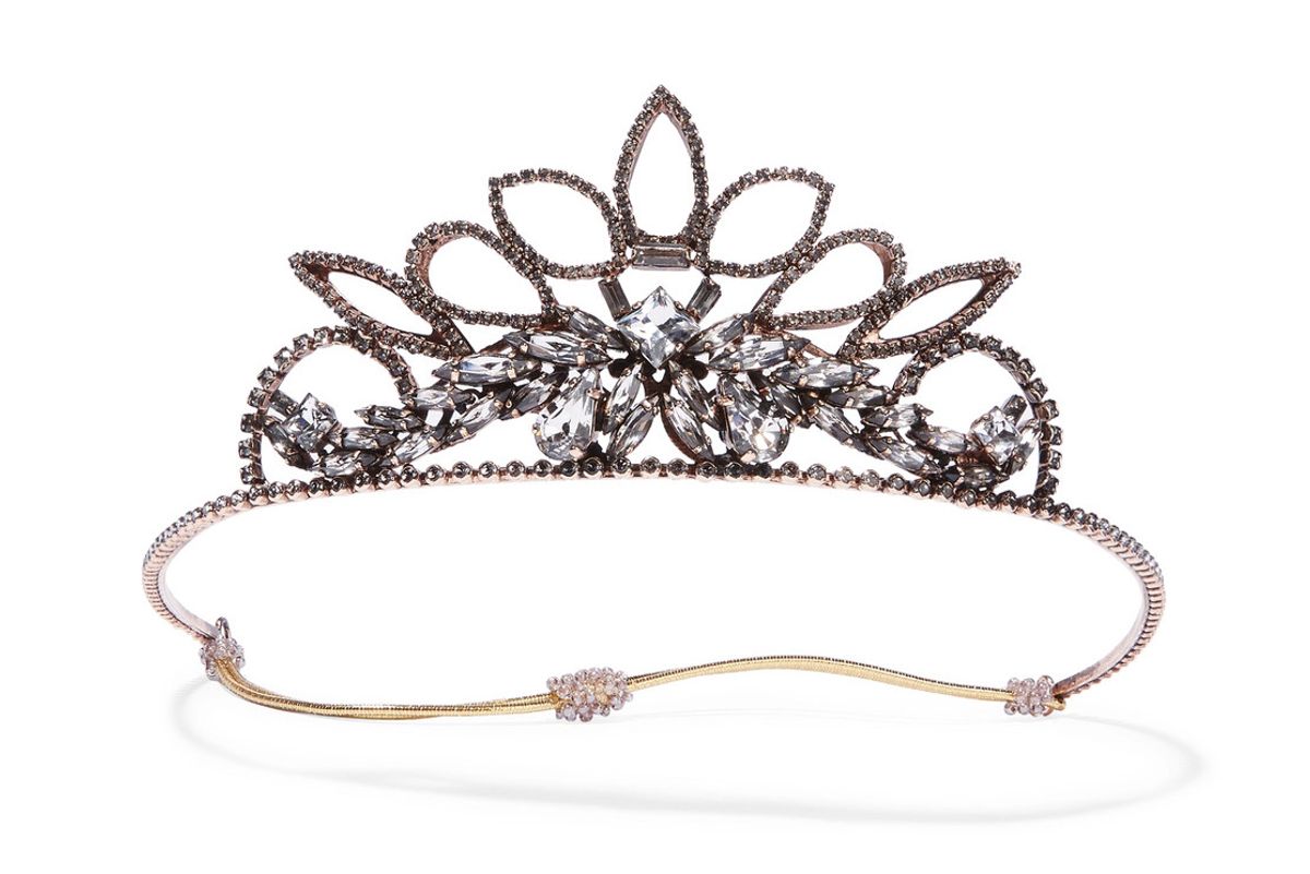 Princess rose gold-plated crystal headband