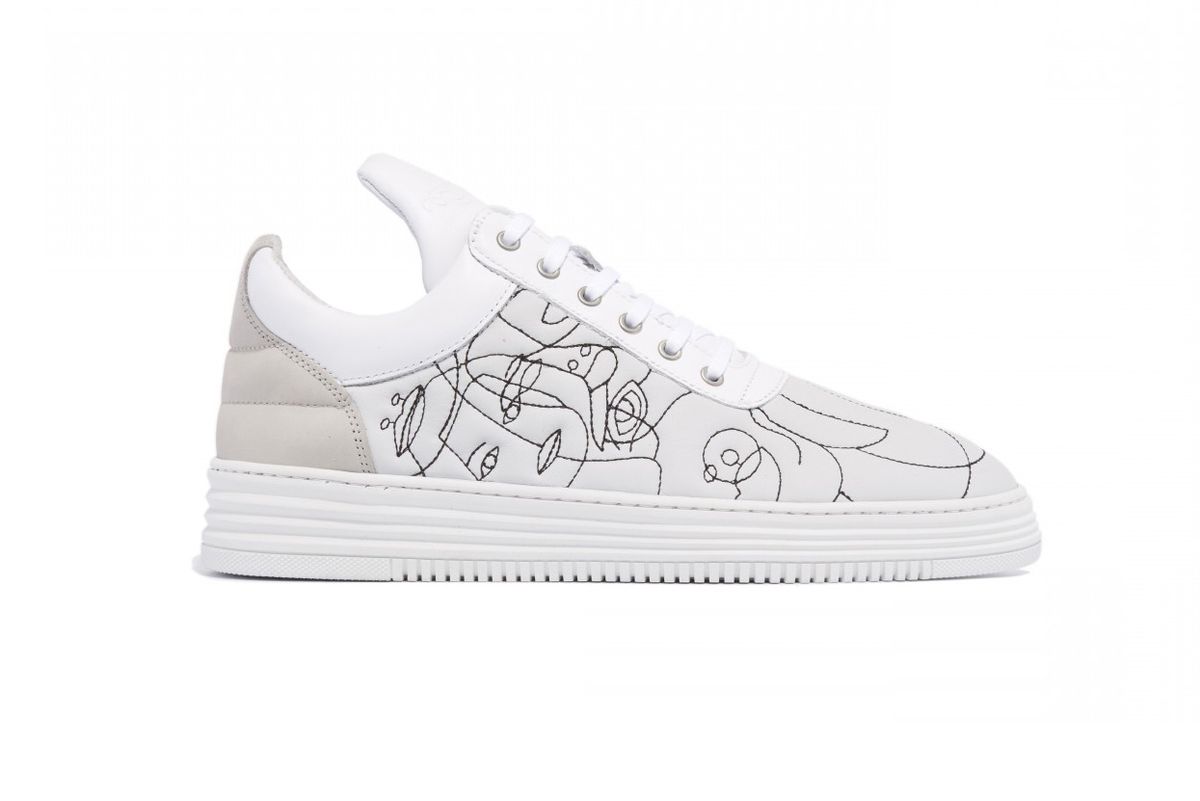 Low Top Embroidery White