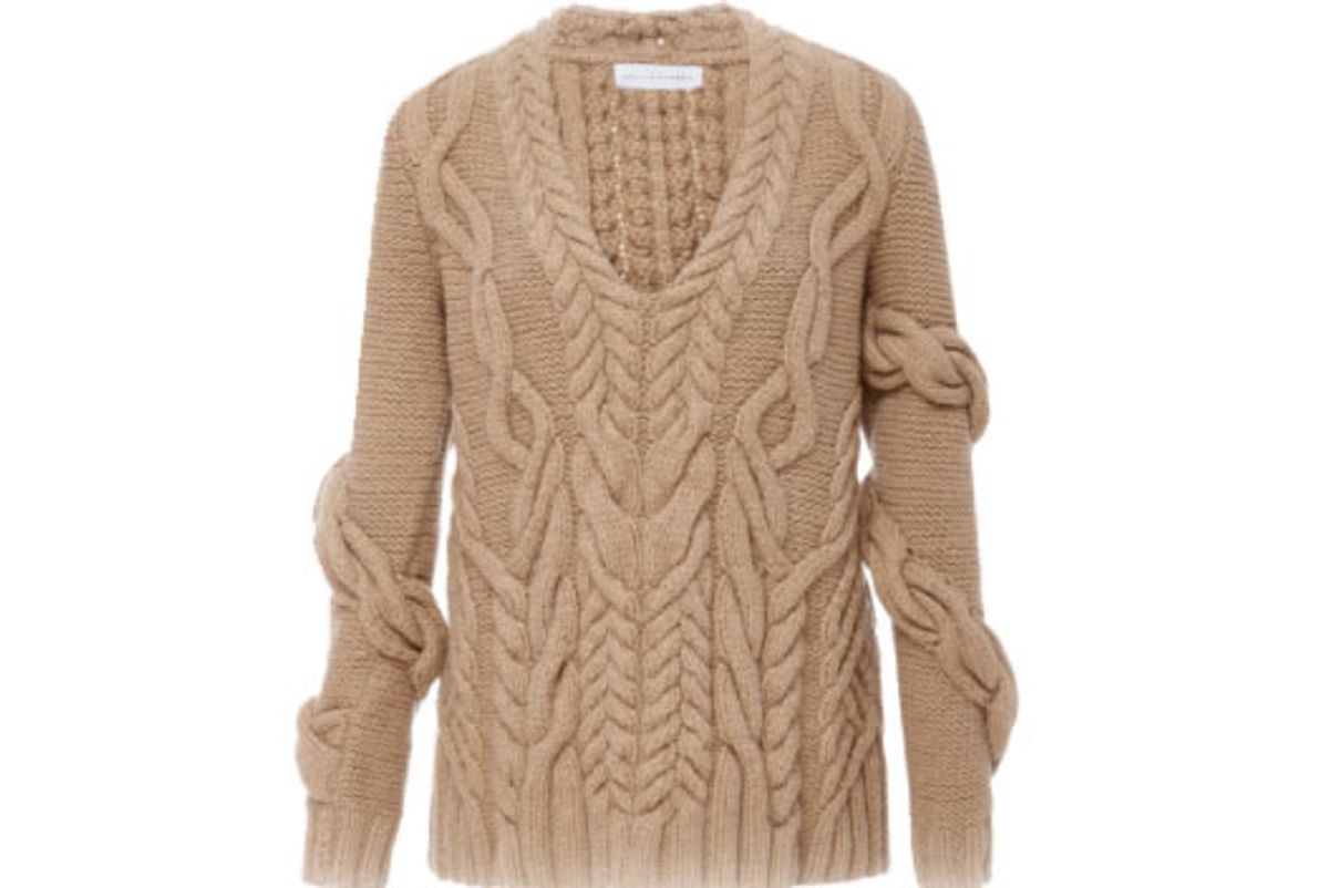 Bay Wrap Cableknit Sweater