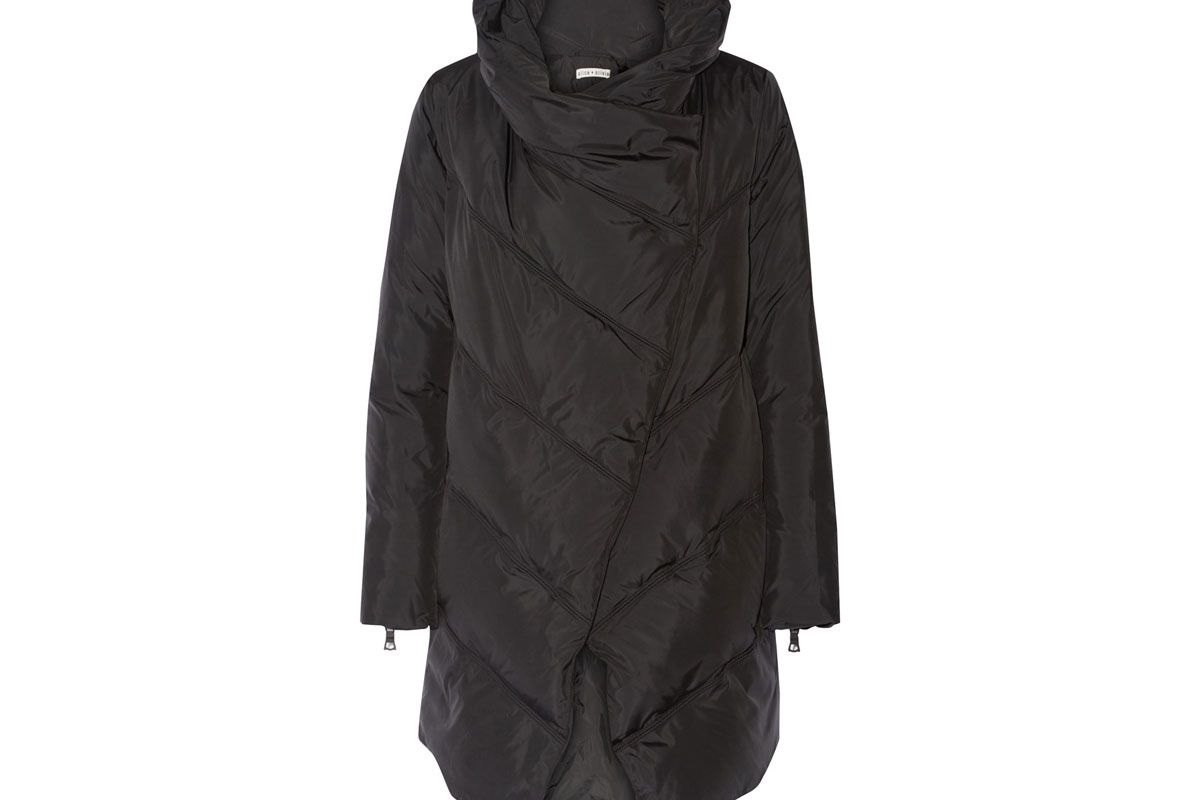 Vickie Asymmetric Quilted Shell Down Jacket