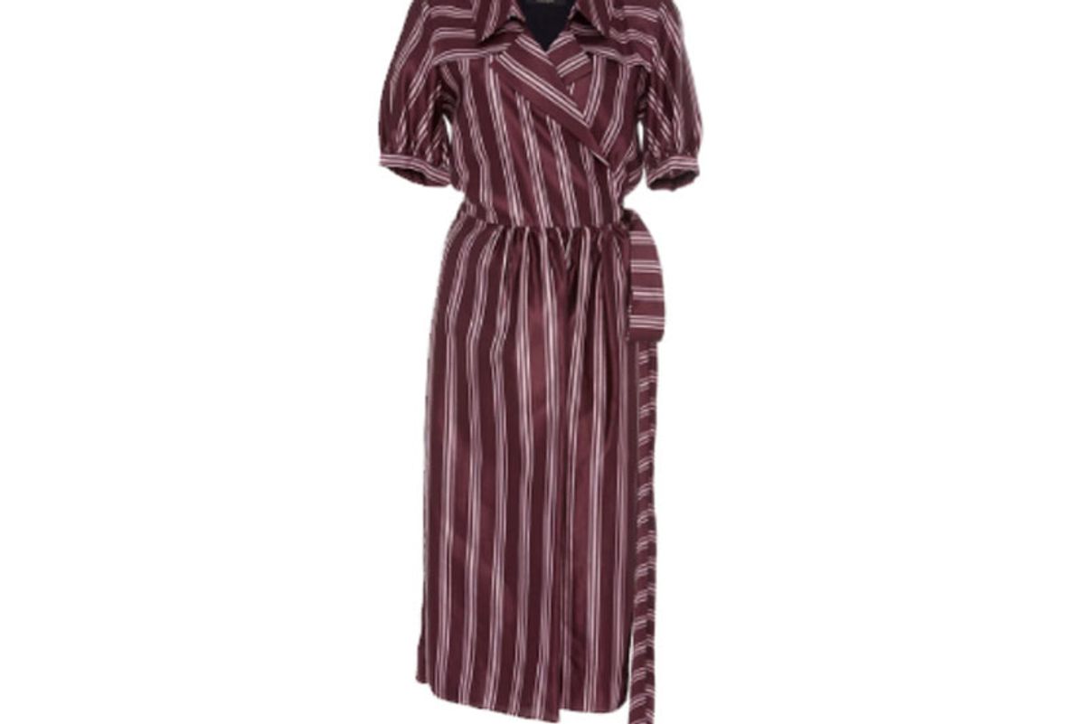 Panama Stripe Robe Dress