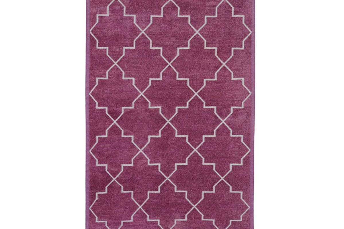 Purple Brooke Chenille Metallic Carpet