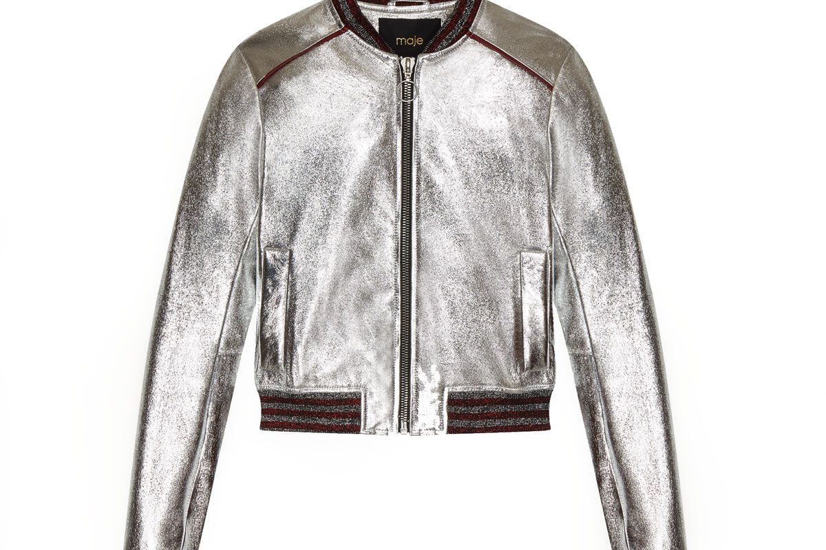Bliss Metallic Leather Jacket