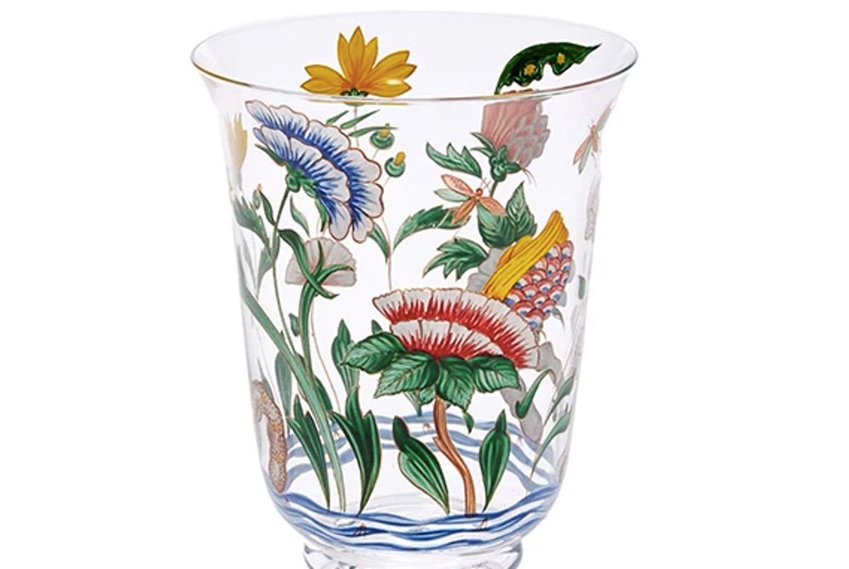 Chinese Handpainted Floral Tumbler