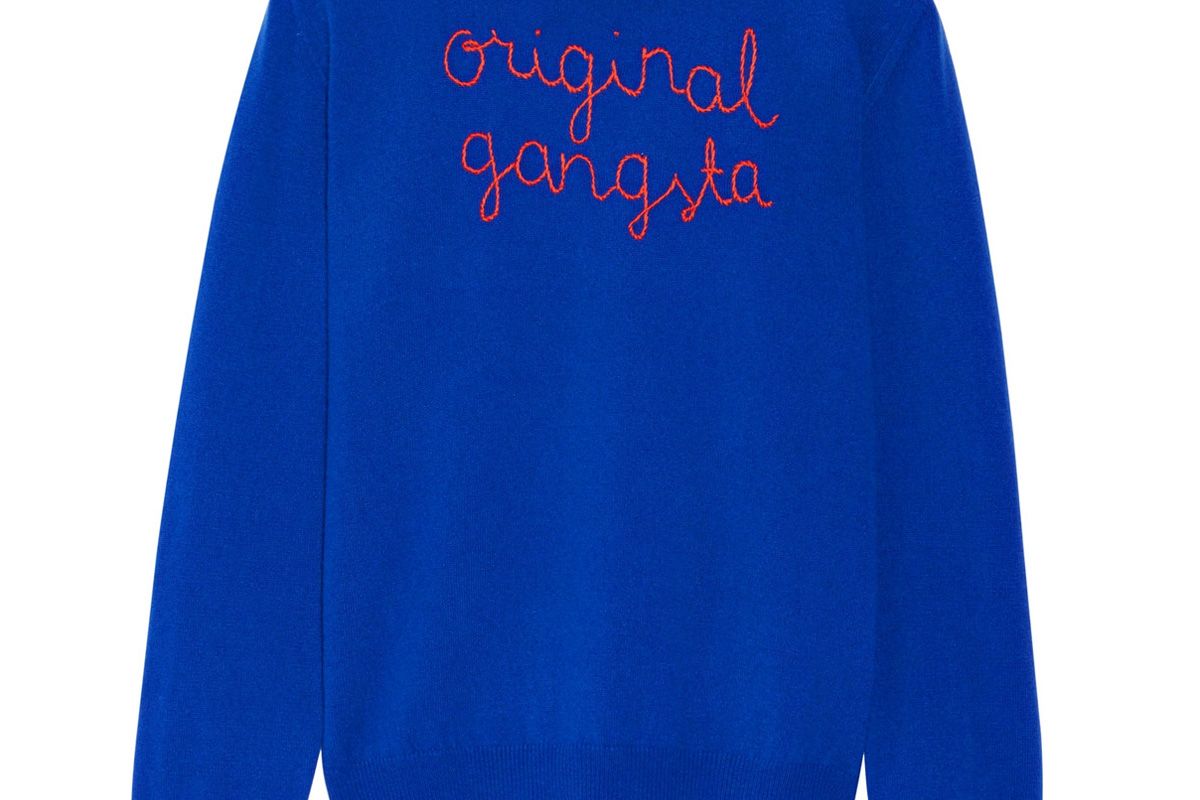 Original Gangsta Embroidered Cashmere Sweater