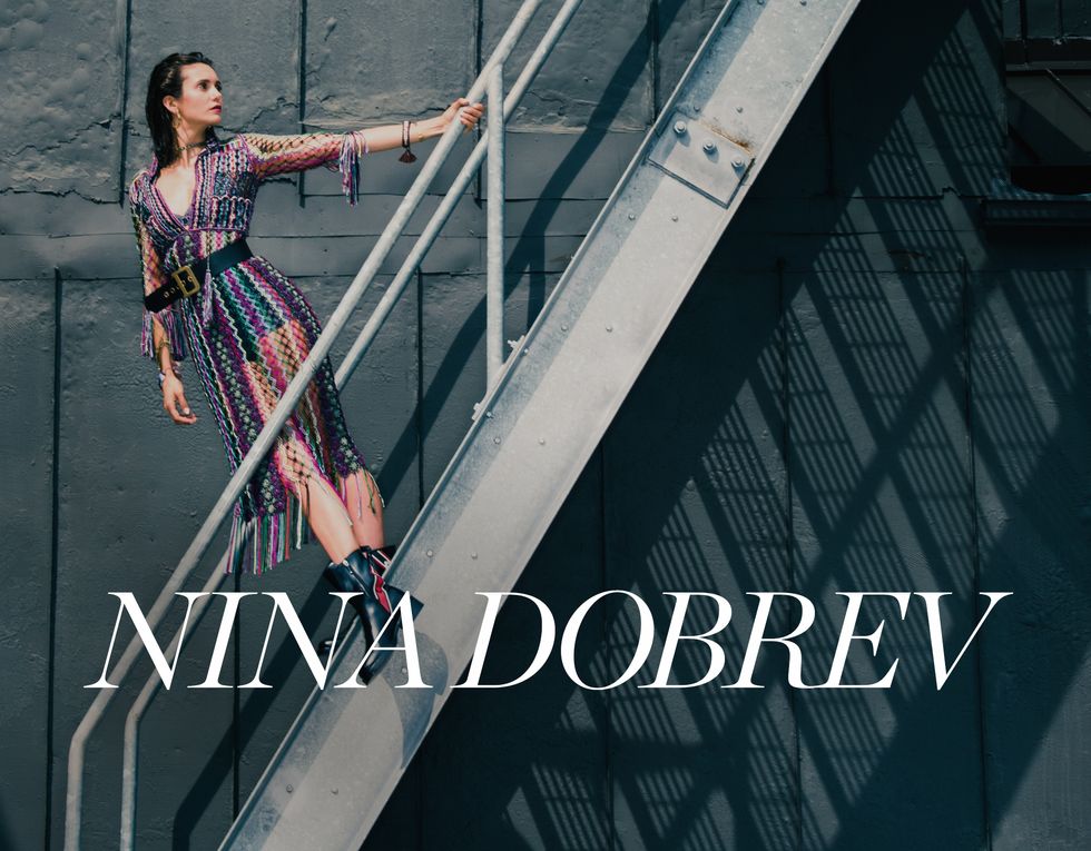 Nina Dobrev seen while returning some Louis Vuitton merchandise on