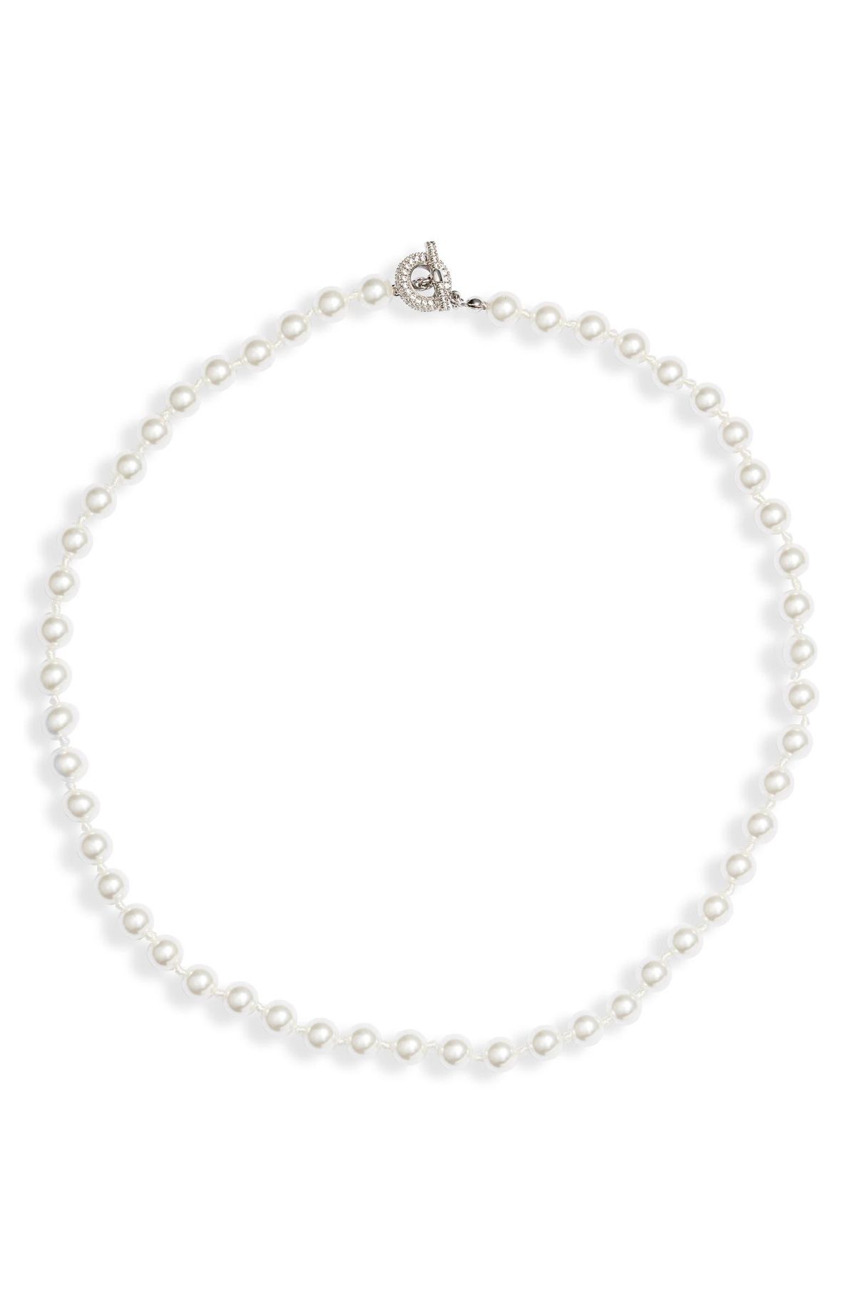 Timeless Imitation Pearl Collar Necklace