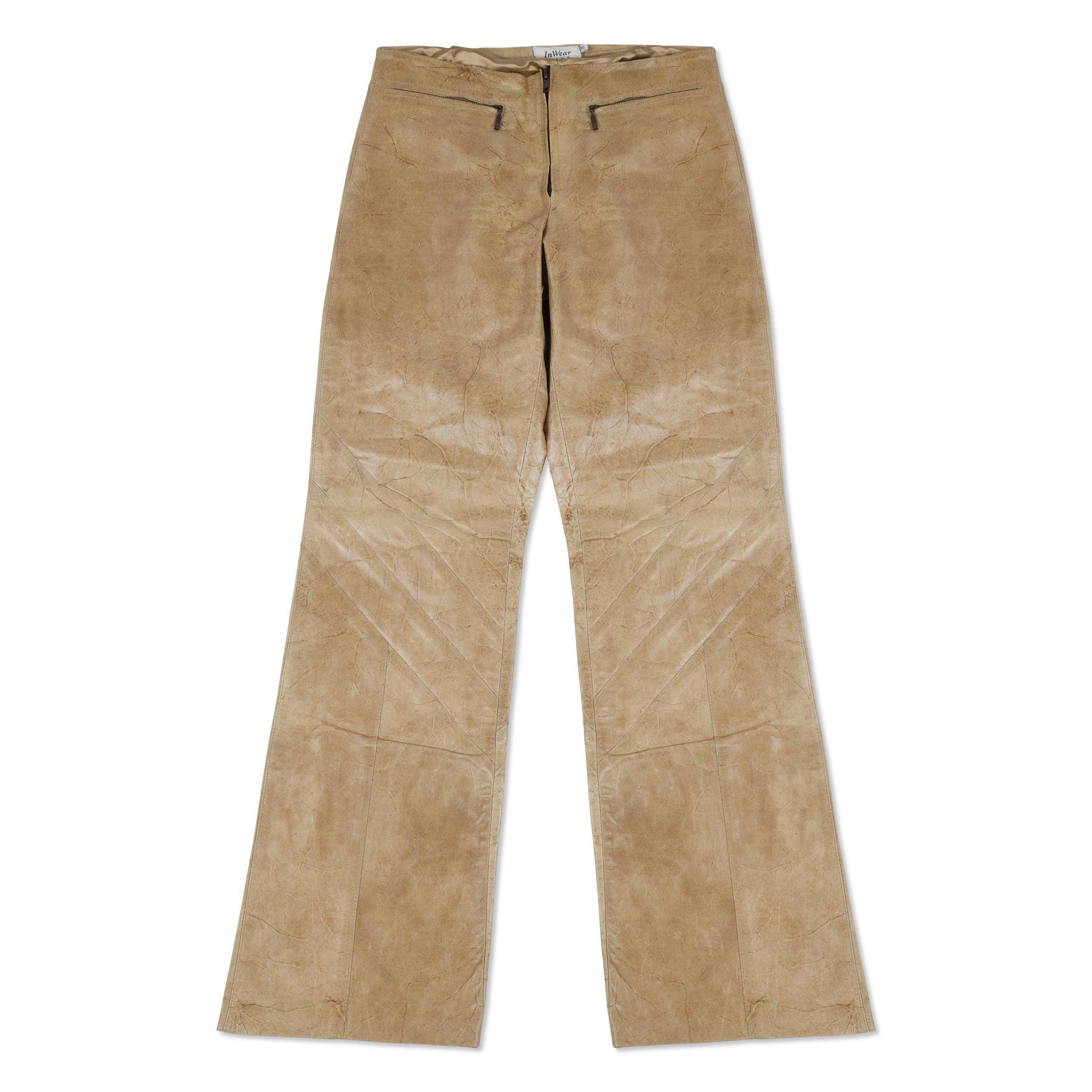 Vintage Brown Leather Pants with Zipper - Coveteur: Inside Closets ...