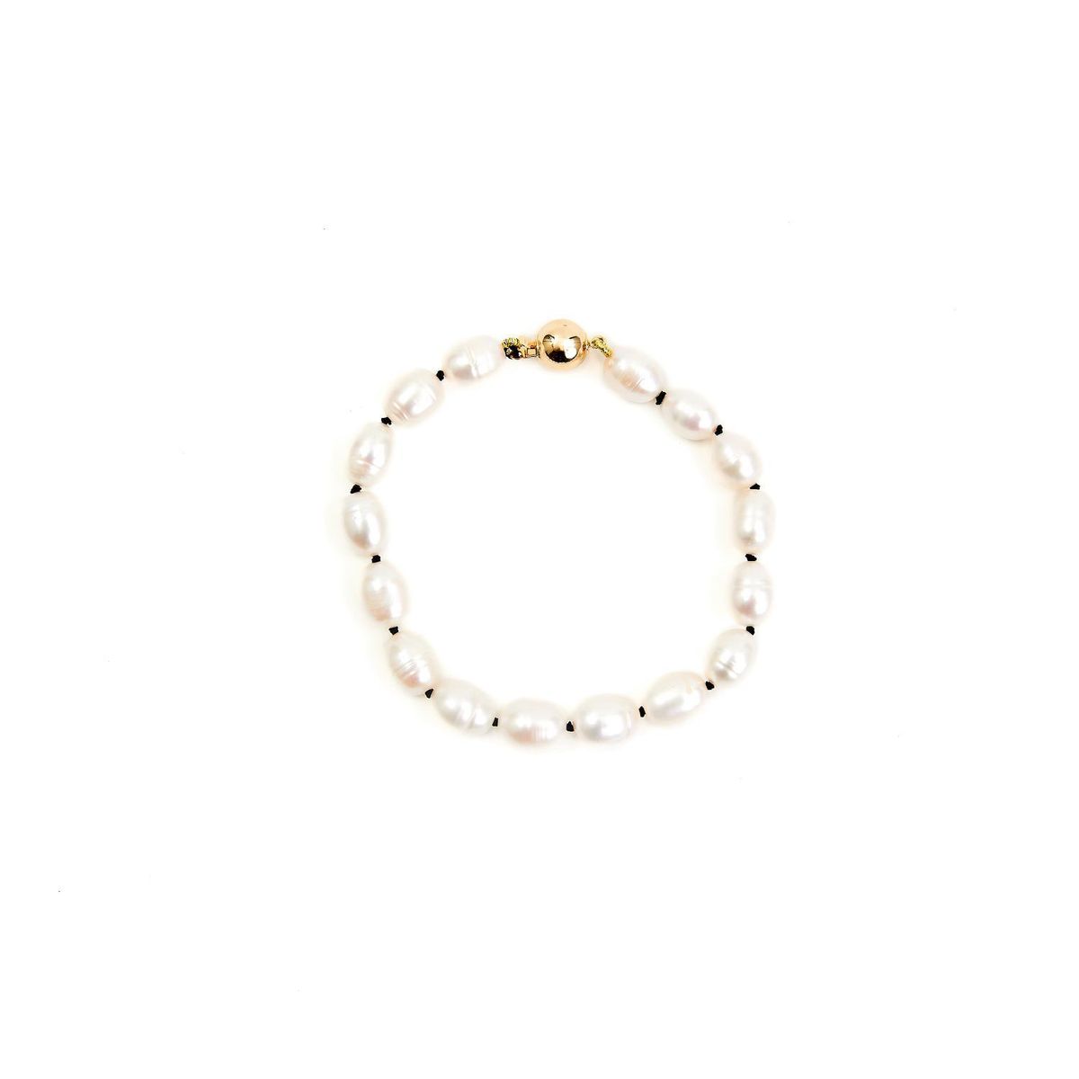 Ivory Pearl Knotted Bracelet