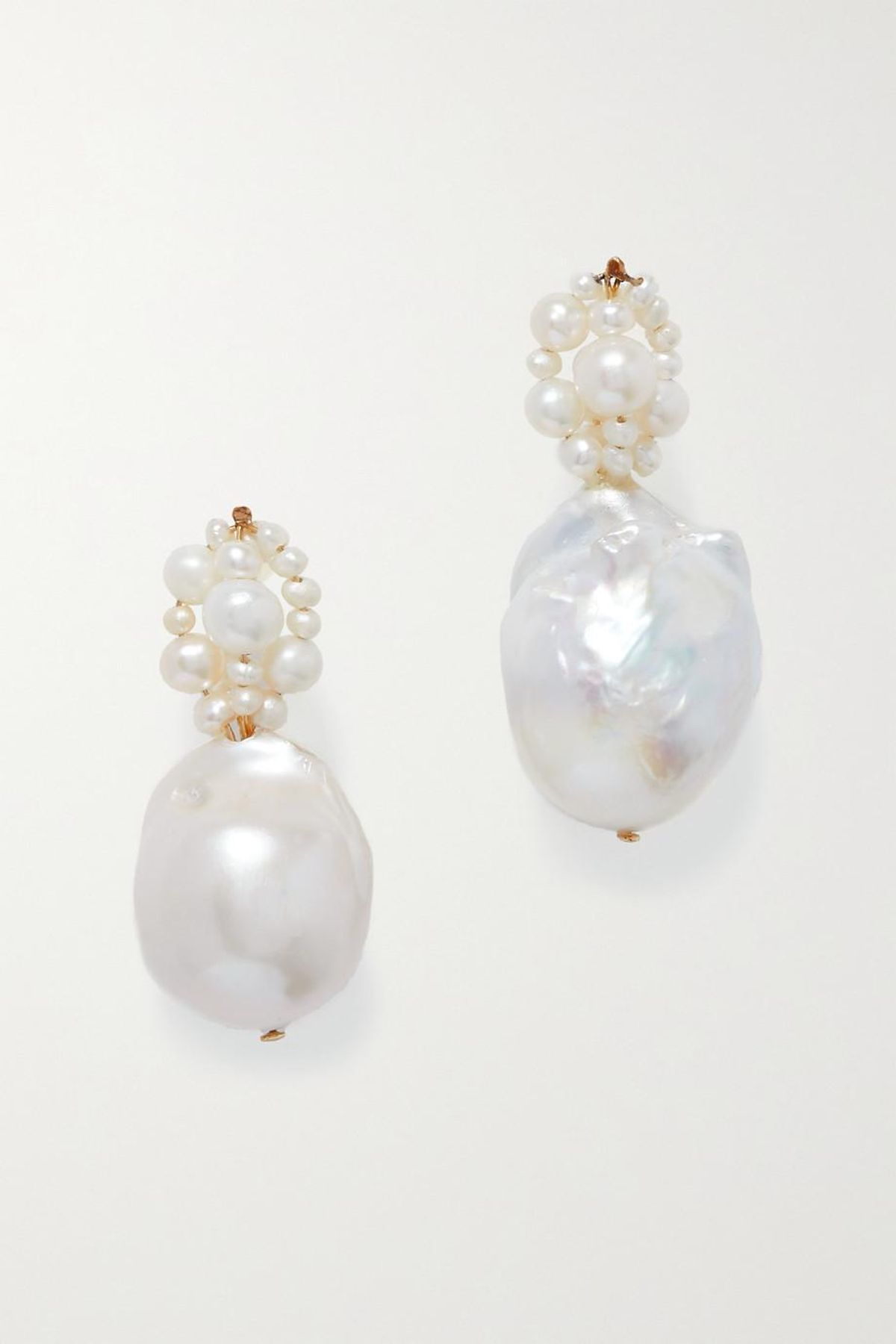 Tra-La-La Gold Vermeil Pearl Earrings