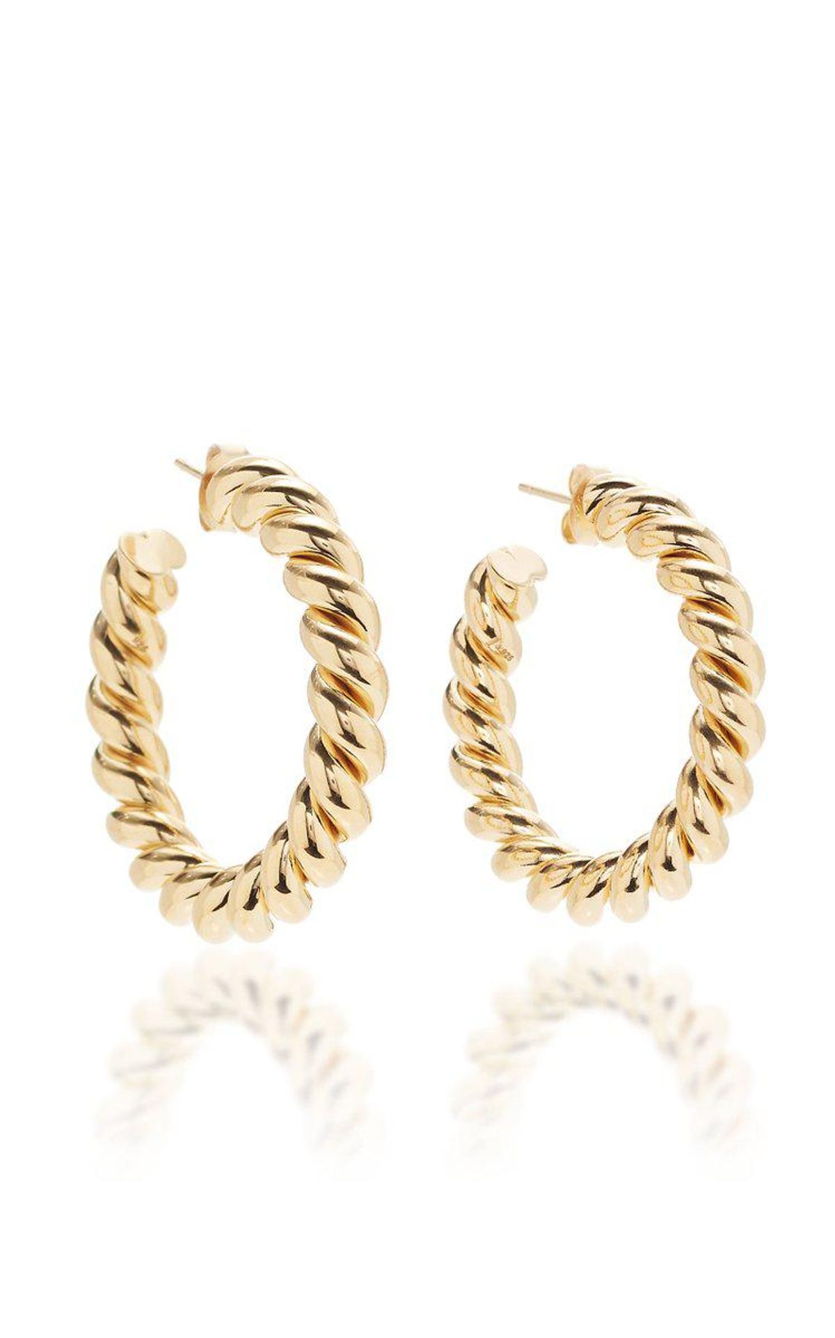 Small Gold-Plated Hoop Earring