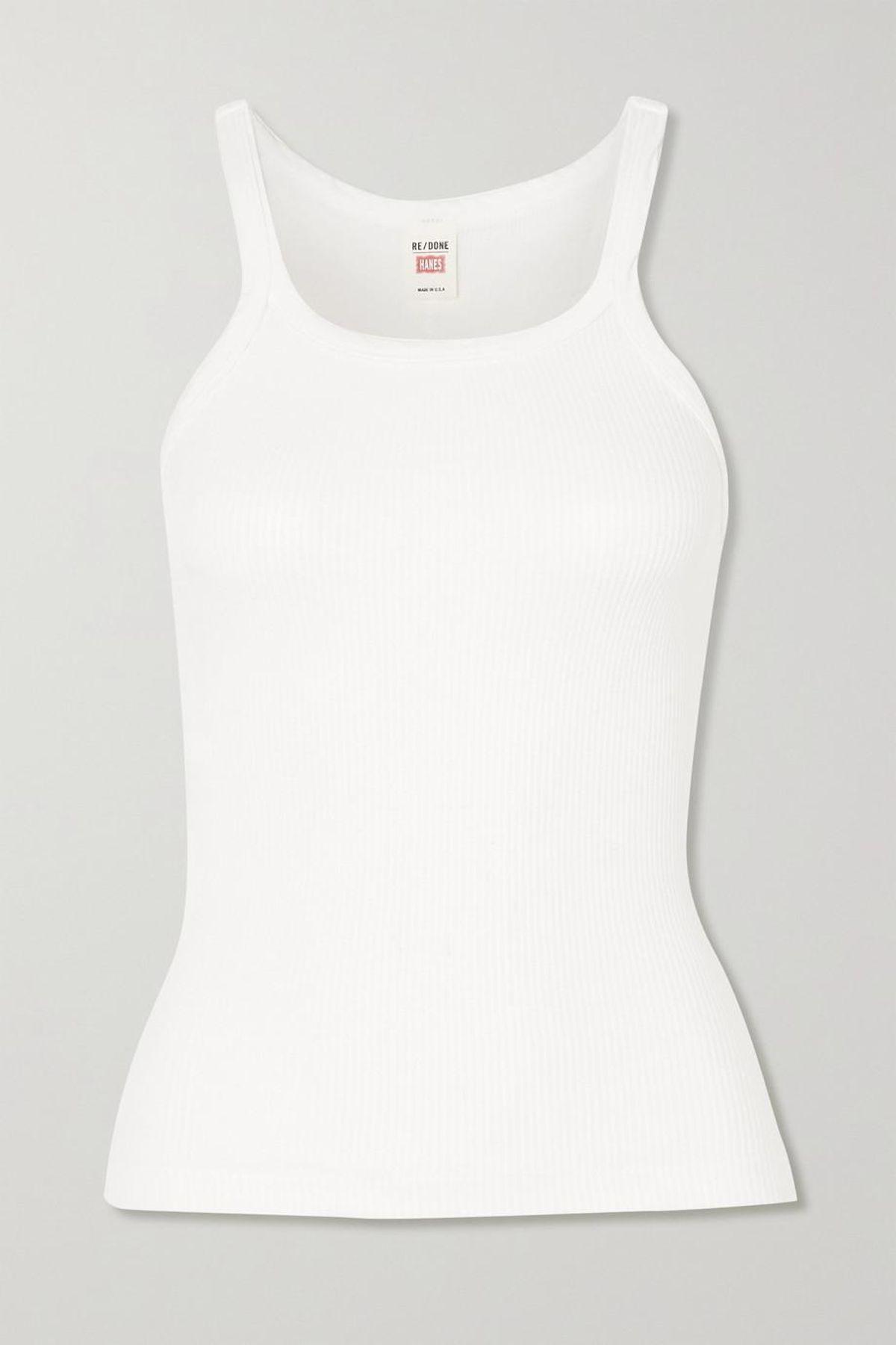Ribbed Cotton Jersey Tank