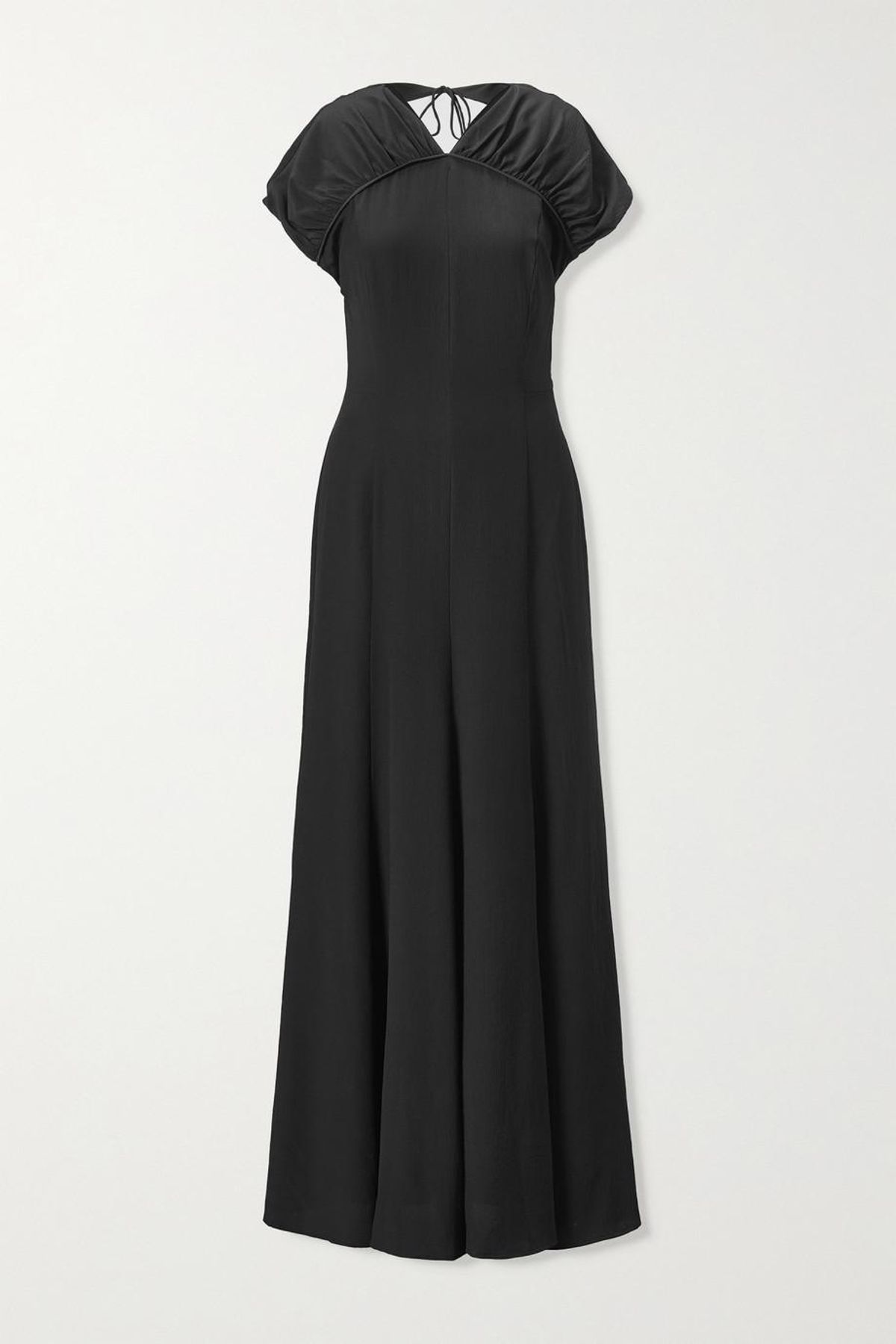Yves Open-back Silk-crepe Maxi Dress