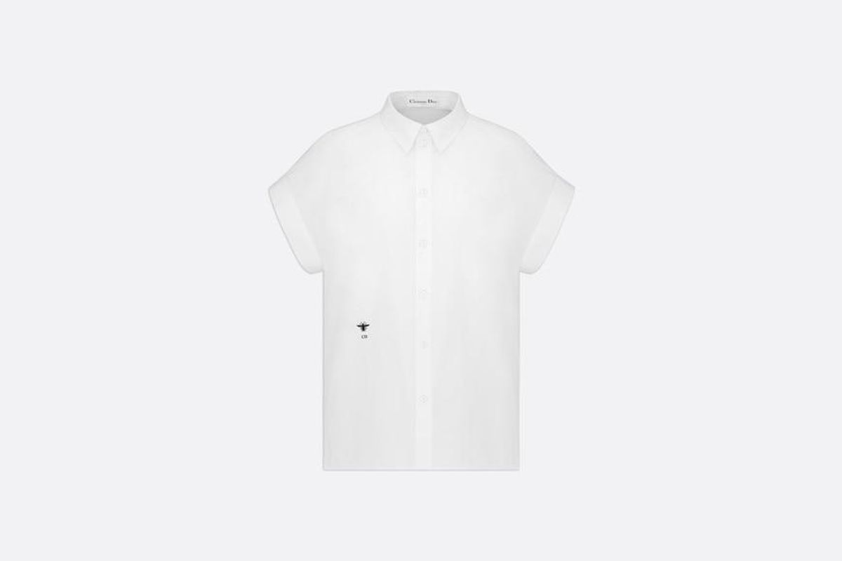 Shirt with Buttoned Collar