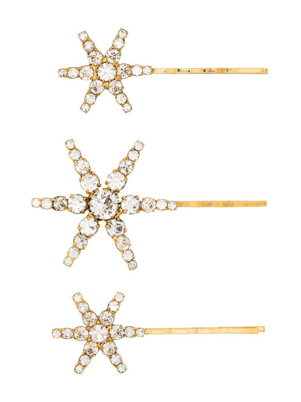 Aurelia Gold-tone Crystal-Embellished Hair Pins