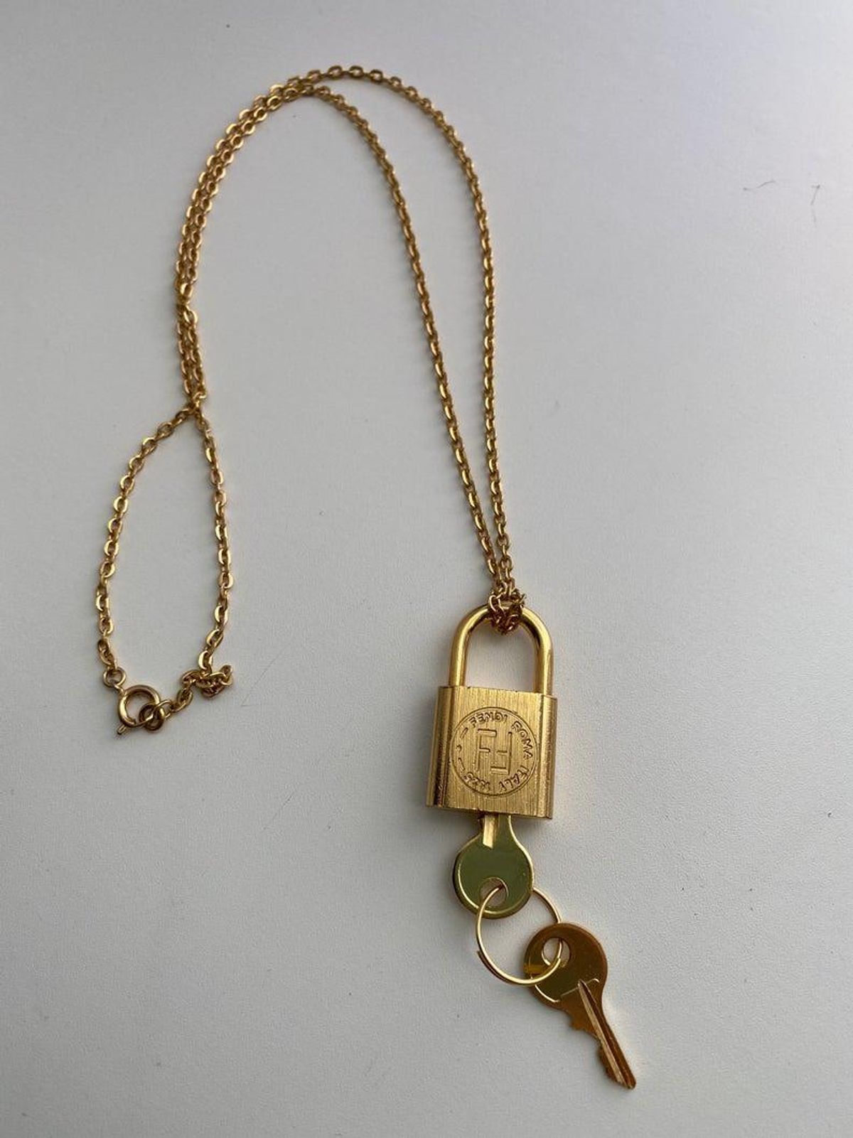 Fendi Lock and Keys Necklace