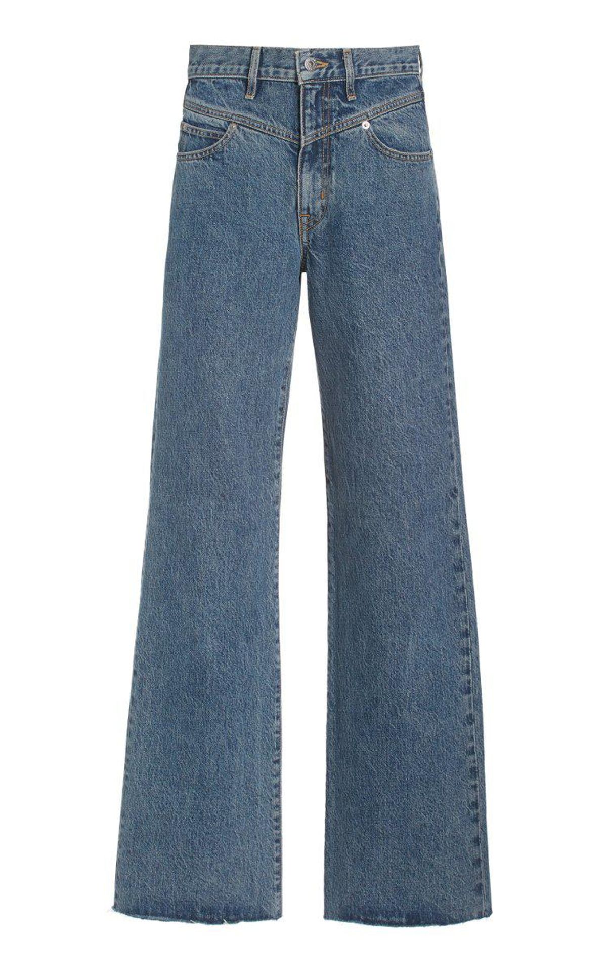 Grace Double Yoke Rigid High-rise Wide-leg Jeans