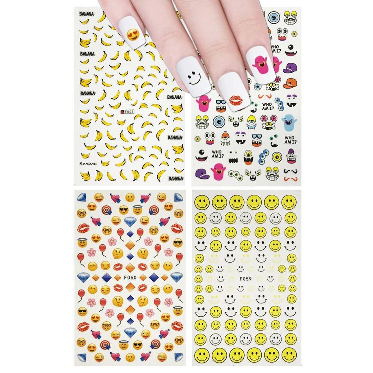 Emoji & Friends Nail Stickers