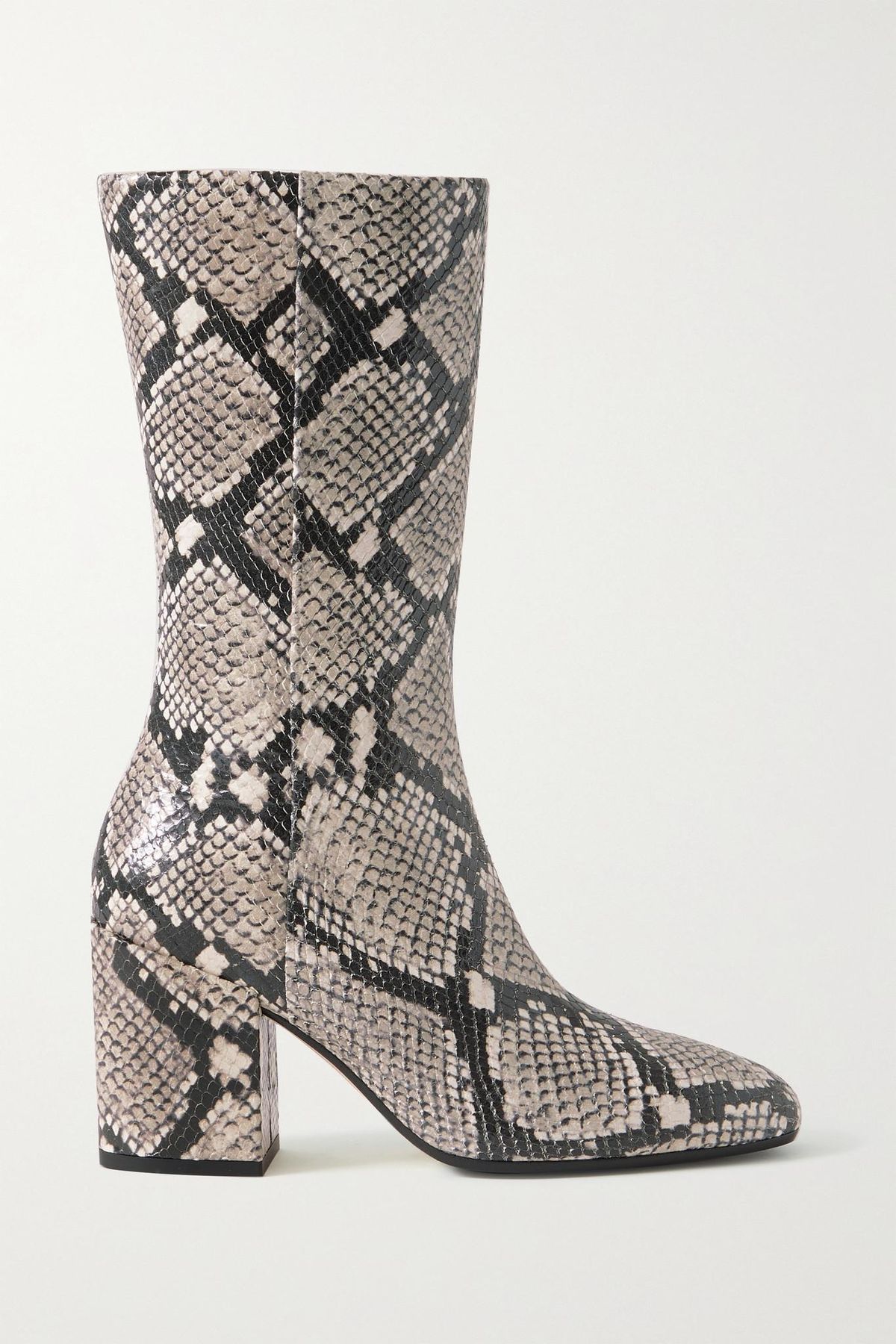 Lori Snake-effect Leather Boots