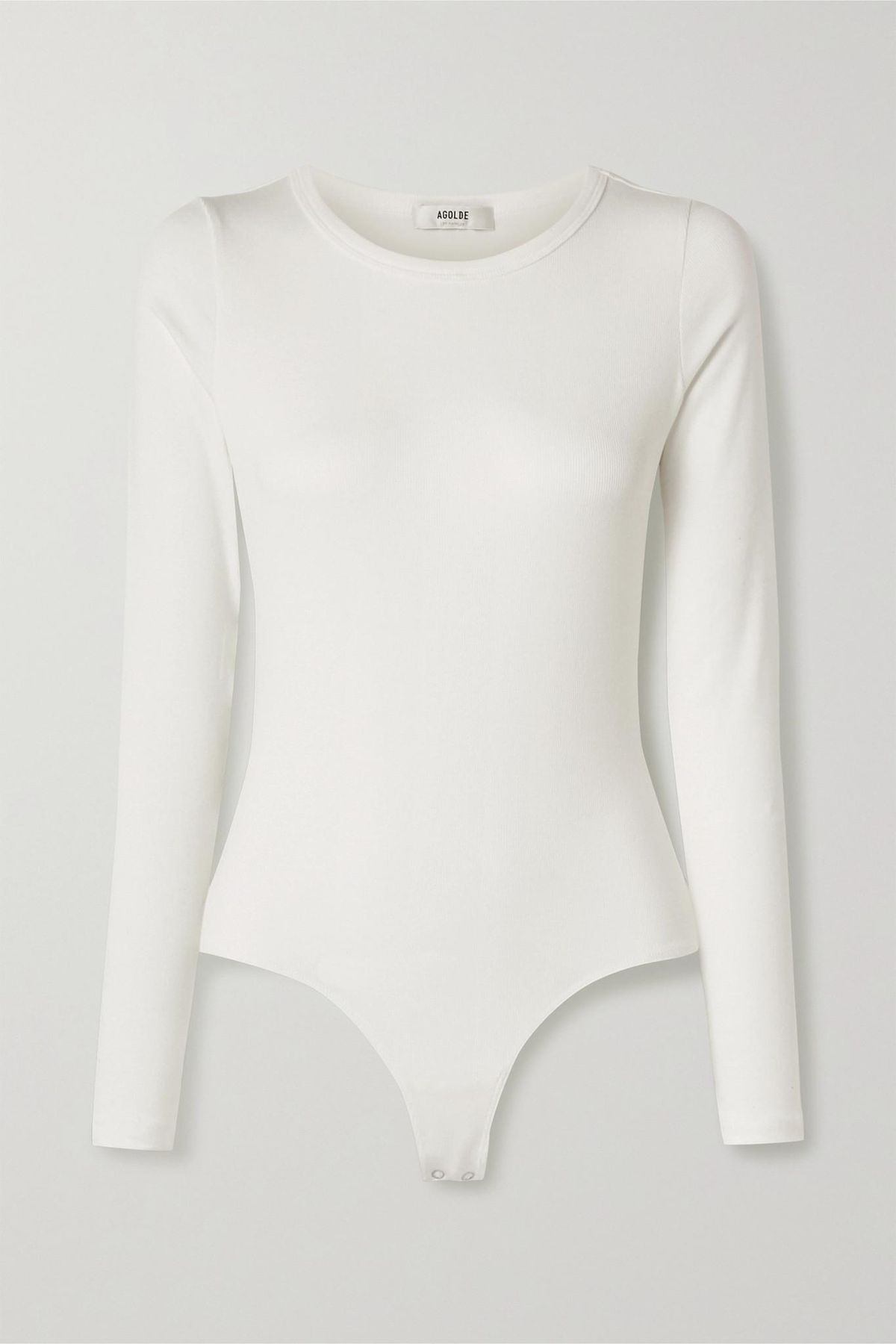 Leila Ribbed Stretch-micro Modal and Supima Cotton-blend Bodysuit