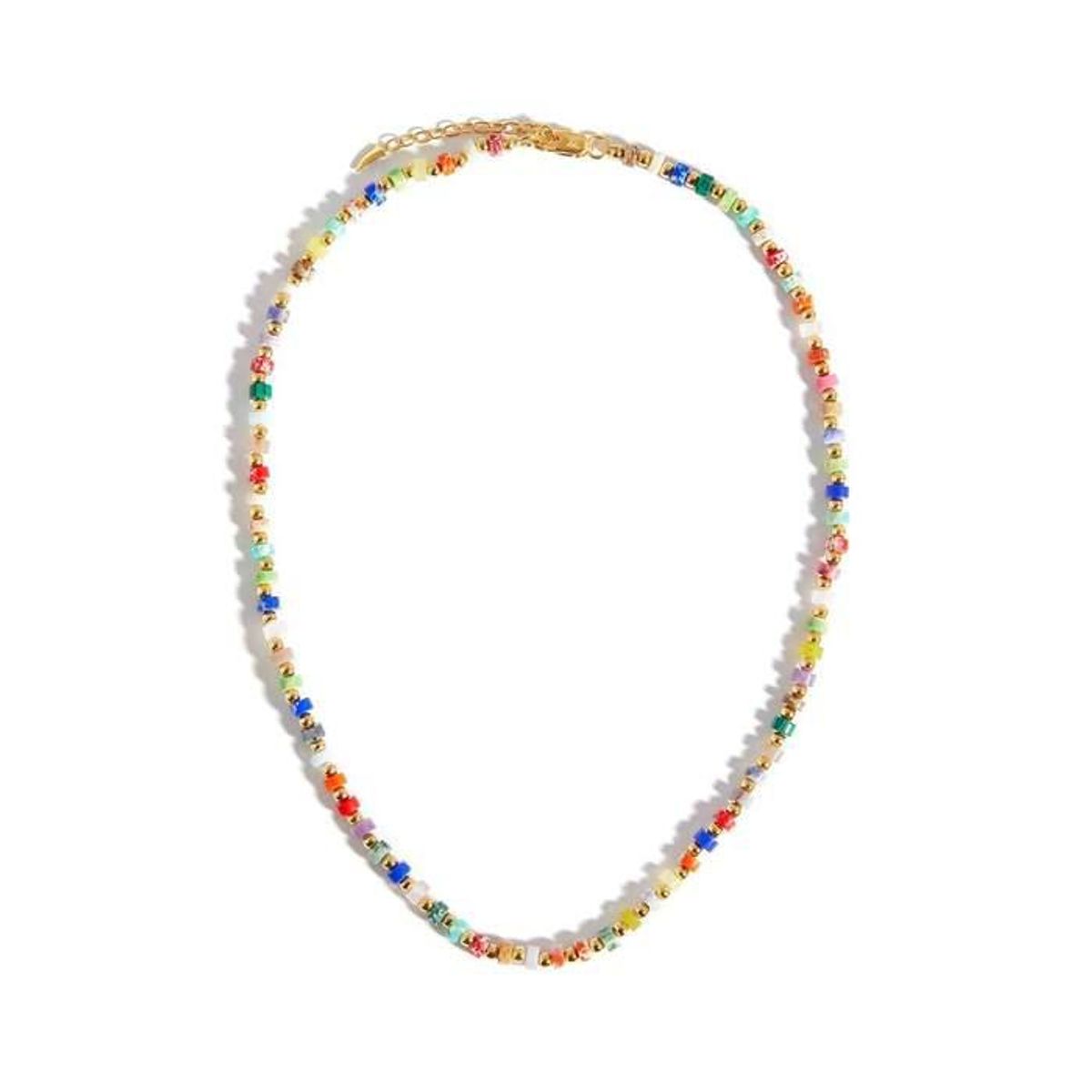 Short-beaded Gemstone Necklace